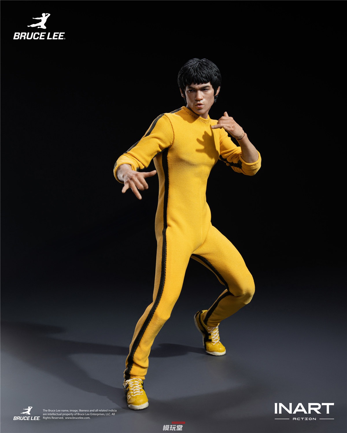 予約 INART Action 1/12 ブルース・リー イエロー・ジャンプスーツ Ver