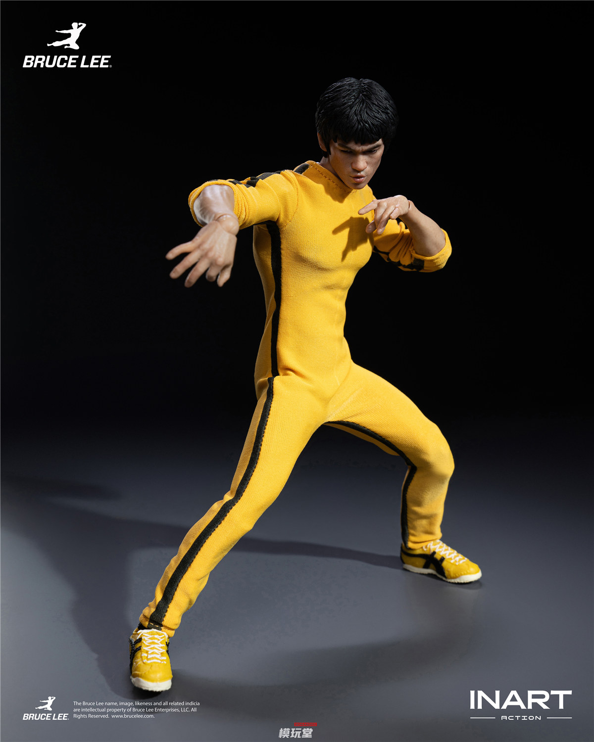 予約 INART Action 1/12 ブルース・リー イエロー・ジャンプスーツ Ver