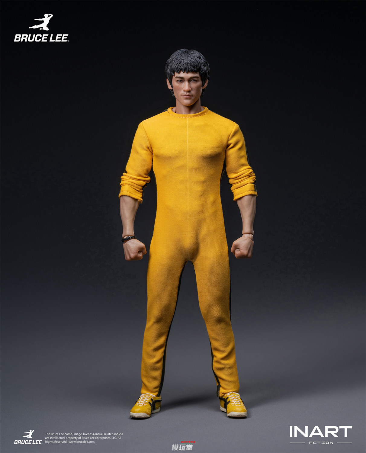 予約 INART Action 1/12 ブルース・リー イエロー・ジャンプスーツ Ver