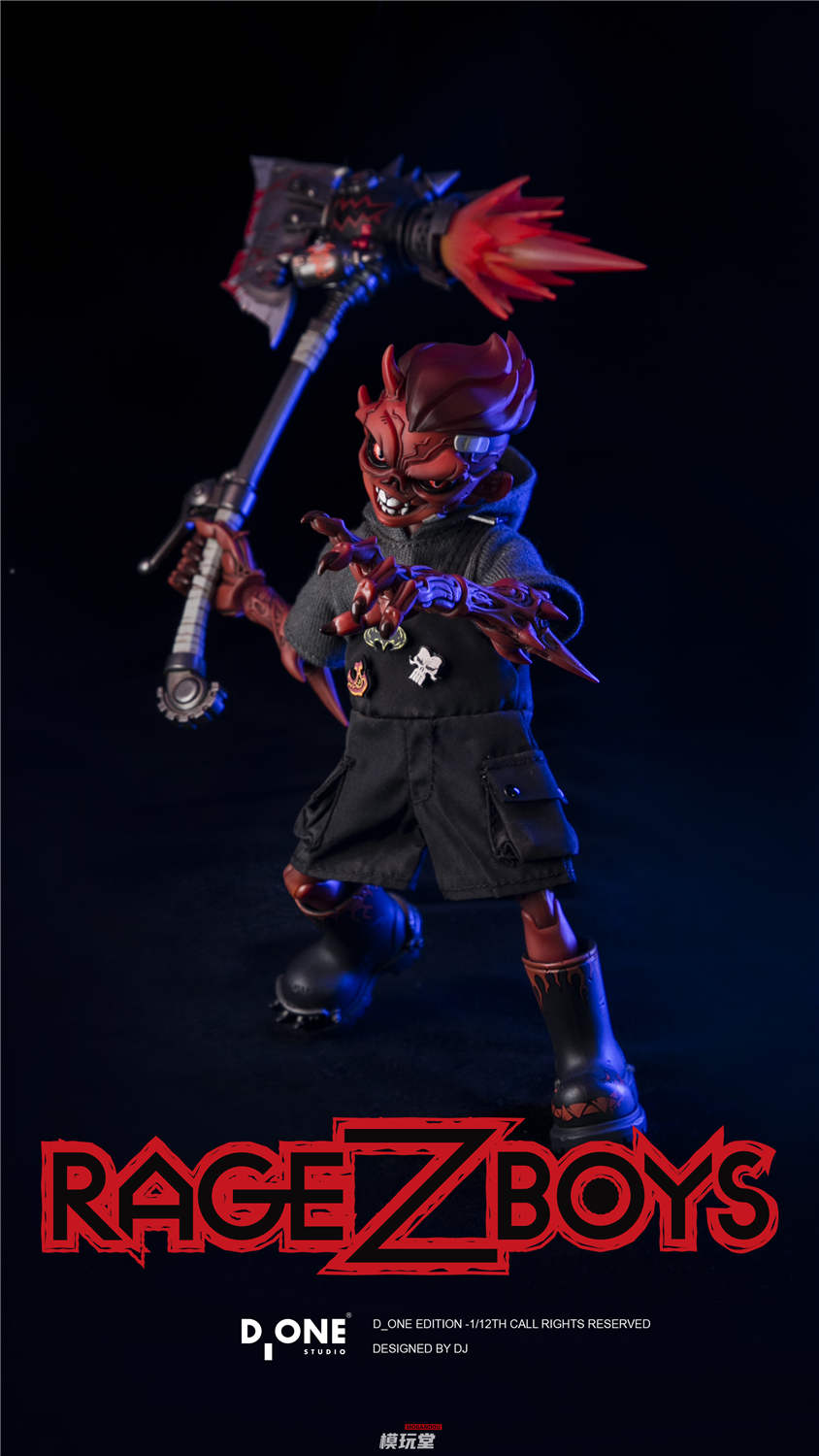 D_ONE STUDIO 1/12 RAGE-ZBOYSシリーズ 牙仔 暴走 予約 D_ONE STUDIO 1/12 RAGE-ZBOYSシリーズ 牙仔 日常.Ver / 暴走.Ver