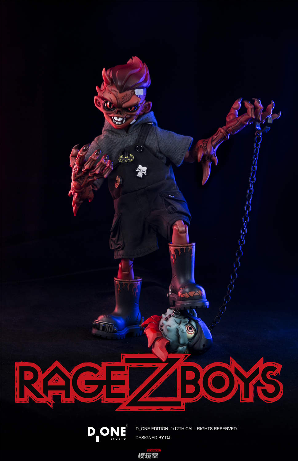 予約 D_ONE STUDIO 1/12 RAGE-ZBOYSシリーズ 牙仔 日常.Ver / 暴走.Ver