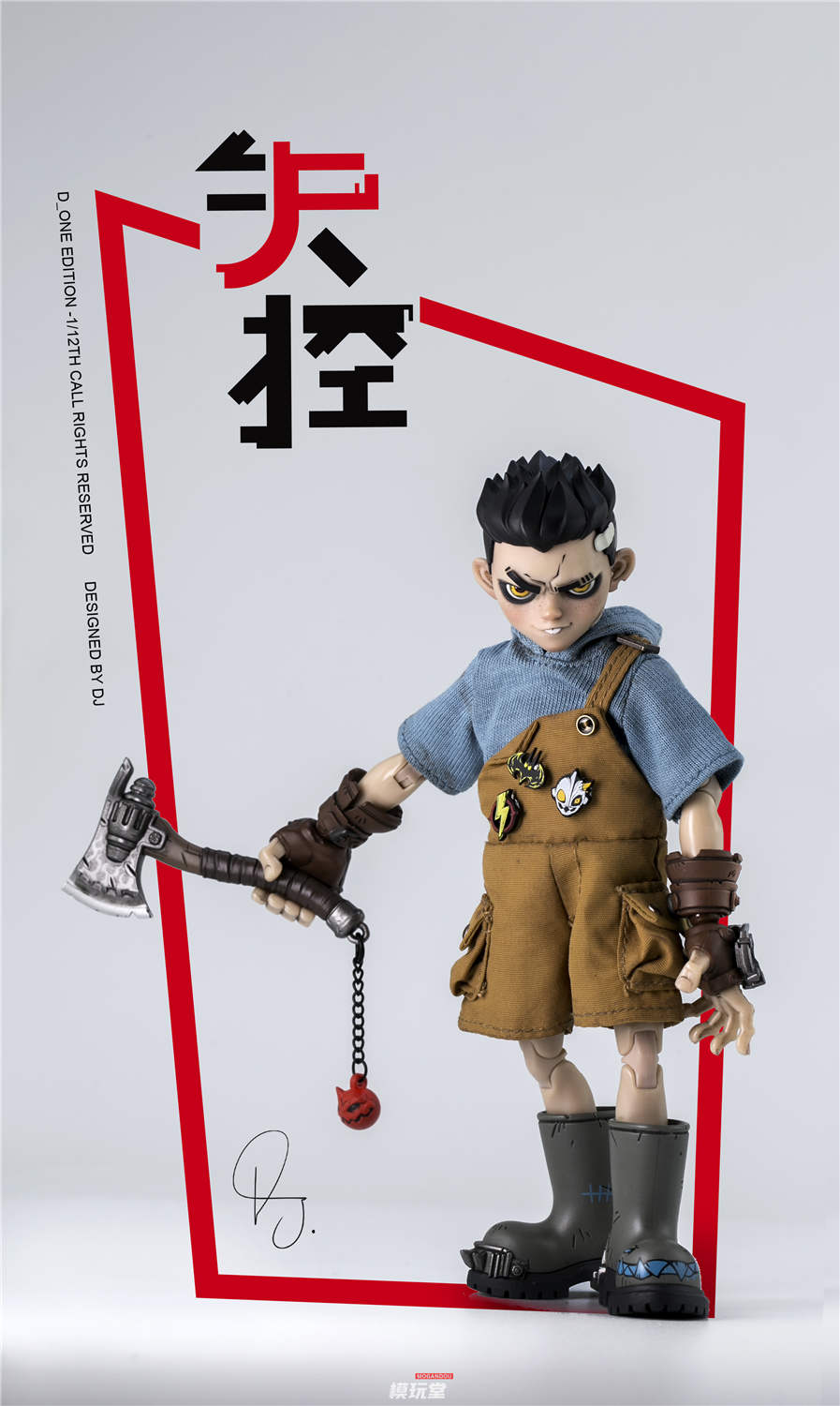 予約 D_ONE STUDIO 1/12 RAGE-ZBOYSシリーズ 牙仔 日常.Ver / 暴走.Ver