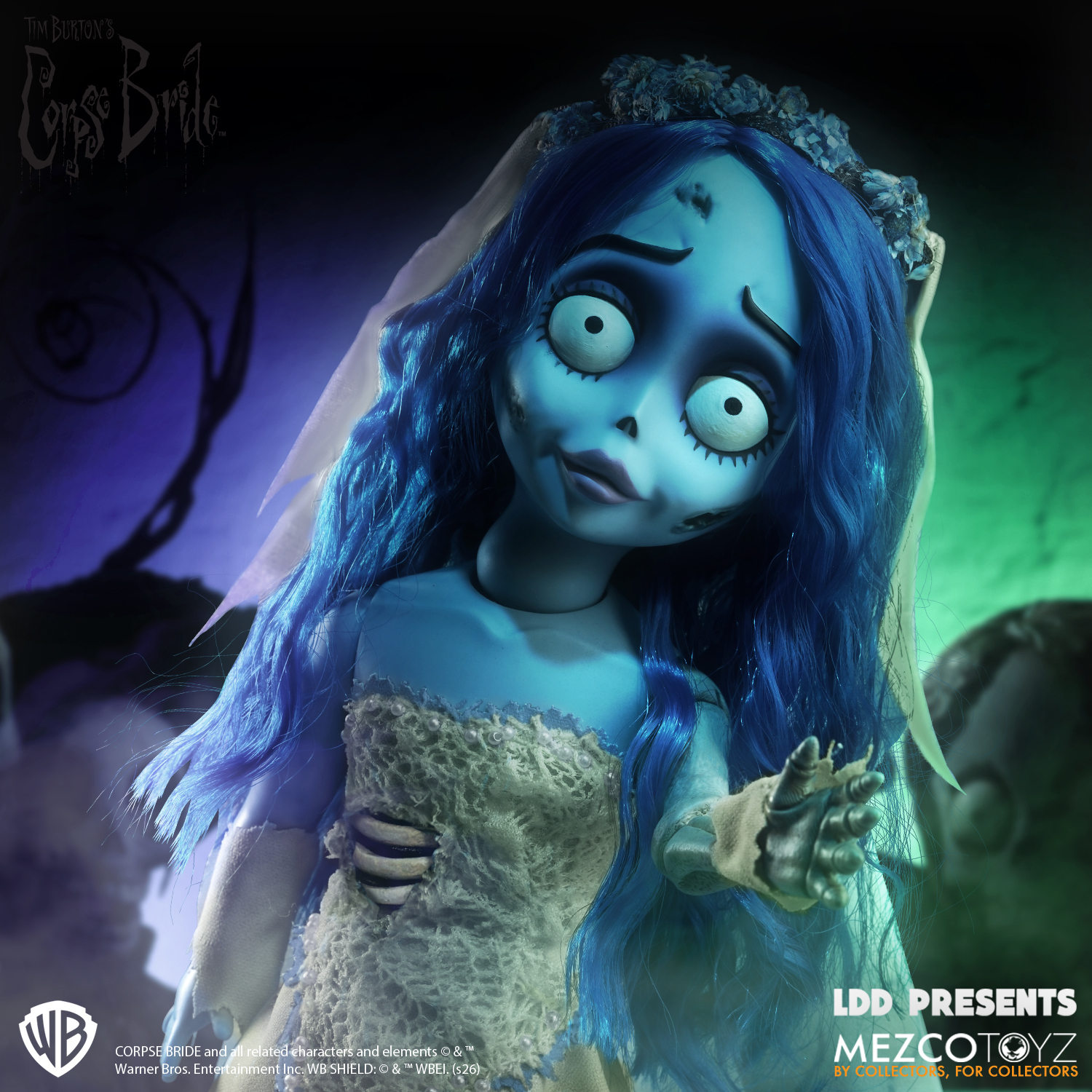 予約 Mezco Toyz LDD Presents コープスブライド：エミリー Corpse
