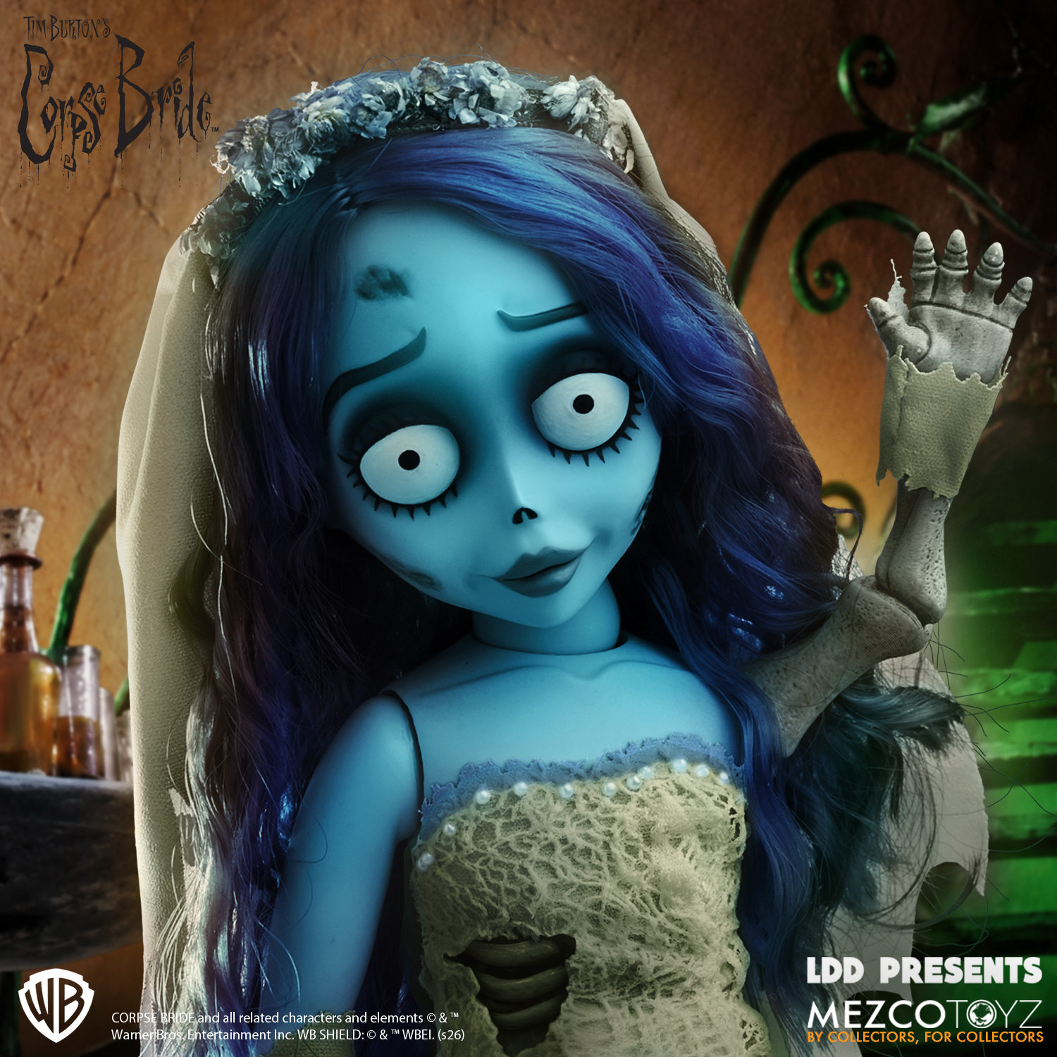 コープスブライド　エミリー 予約 Mezco Toyz LDD Presents コープスブライド：エミリー Corpse