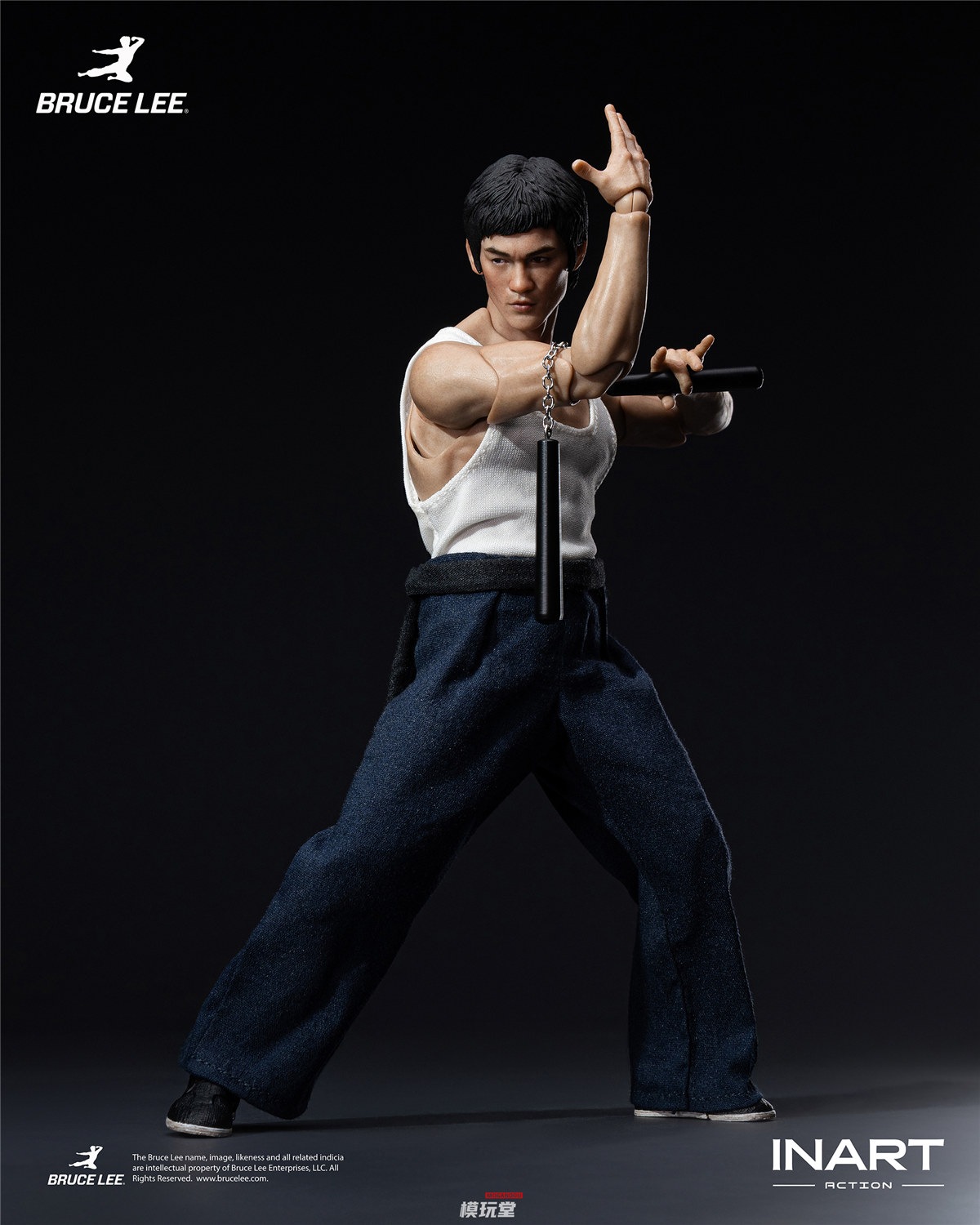 激レアコンプリートセット！ブルース・リー ベンダブルフィギュアバンプレスト 予約 INART Action 1/12 ブルース・リー カンフー Ver. Gy A037 Bruce
