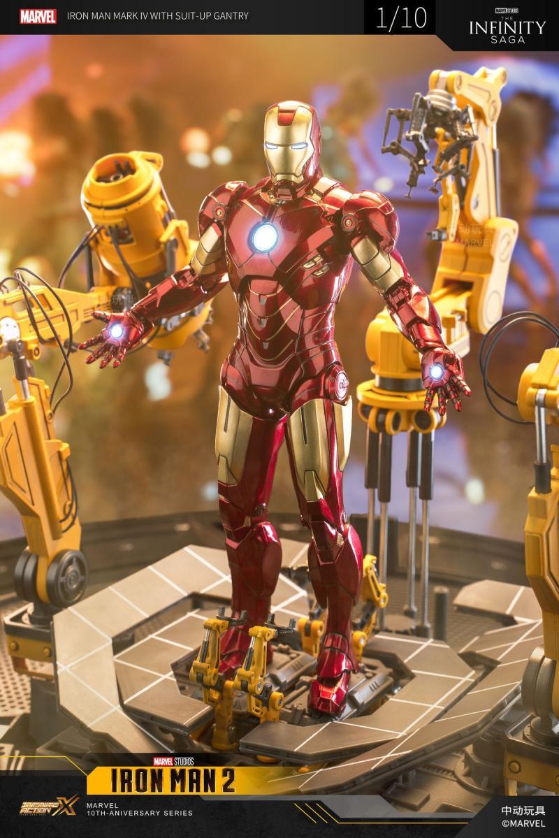 ZD TOYS 1/10 アイアンマン マーク4 パワードスーツ装着機 セット 10