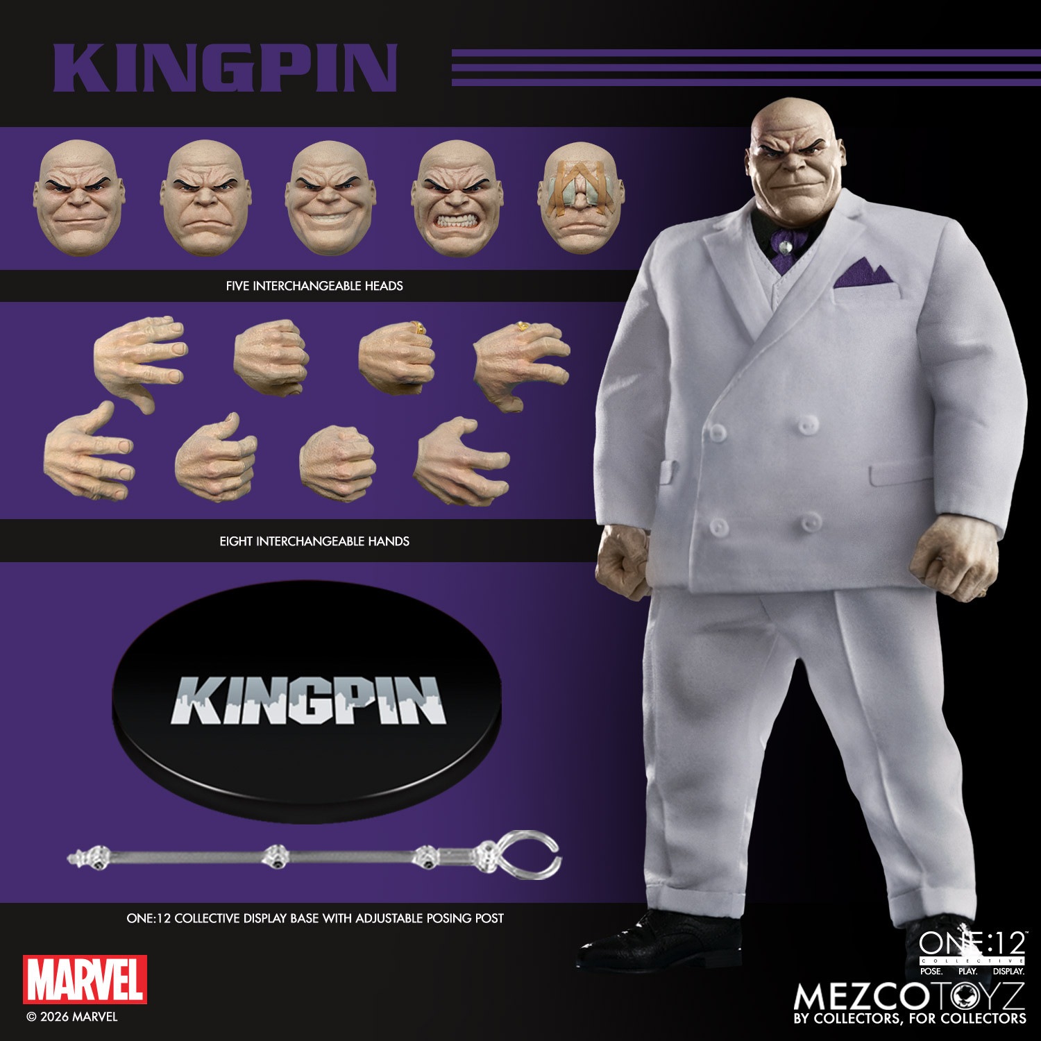 予約 Mezco Toyz 1/12 キングピン Kingpin Action Figure アクション