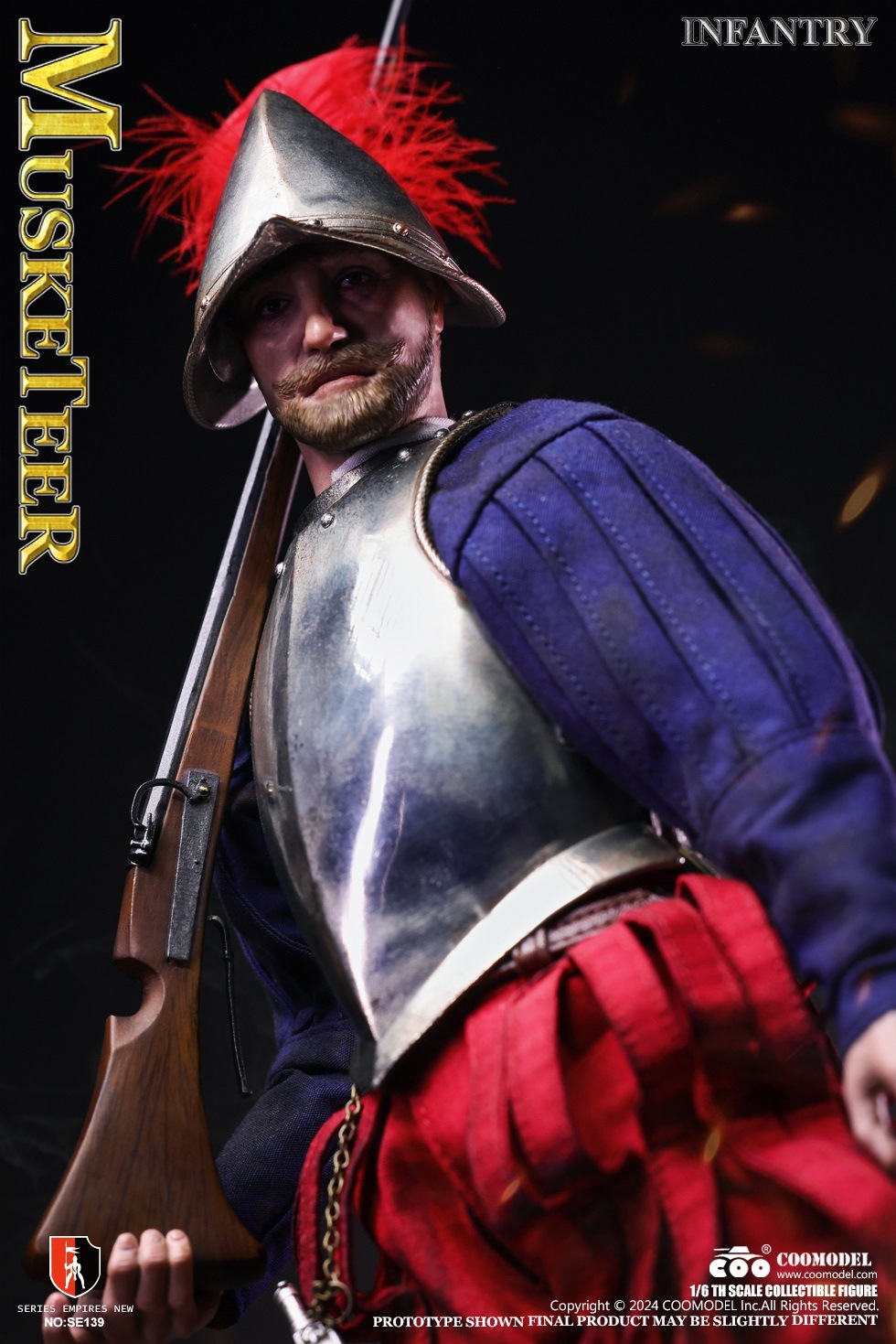coomodel セット COOMODEL 1/6 スペイン コンキスタドール マスケティア 隊長 歩兵