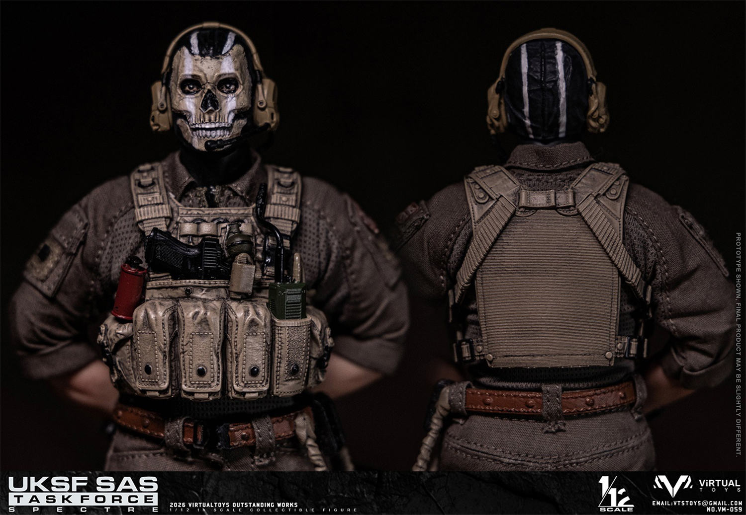 予約 VTS TOYS 1/12 イギリス陸軍 SAS 特殊任務部隊 スペクター VM059