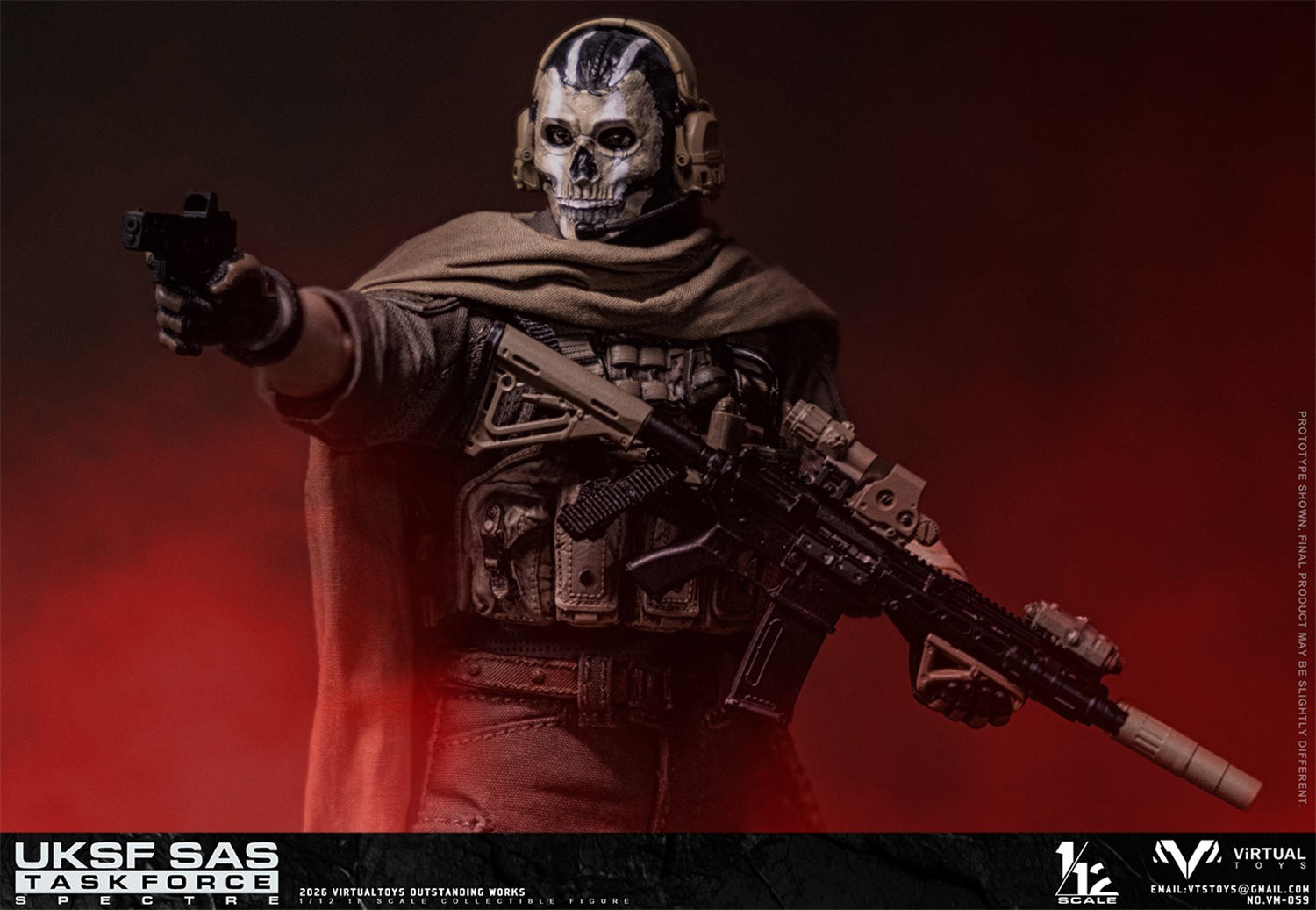 予約 VTS TOYS 1/12 イギリス陸軍 SAS 特殊任務部隊 スペクター VM059