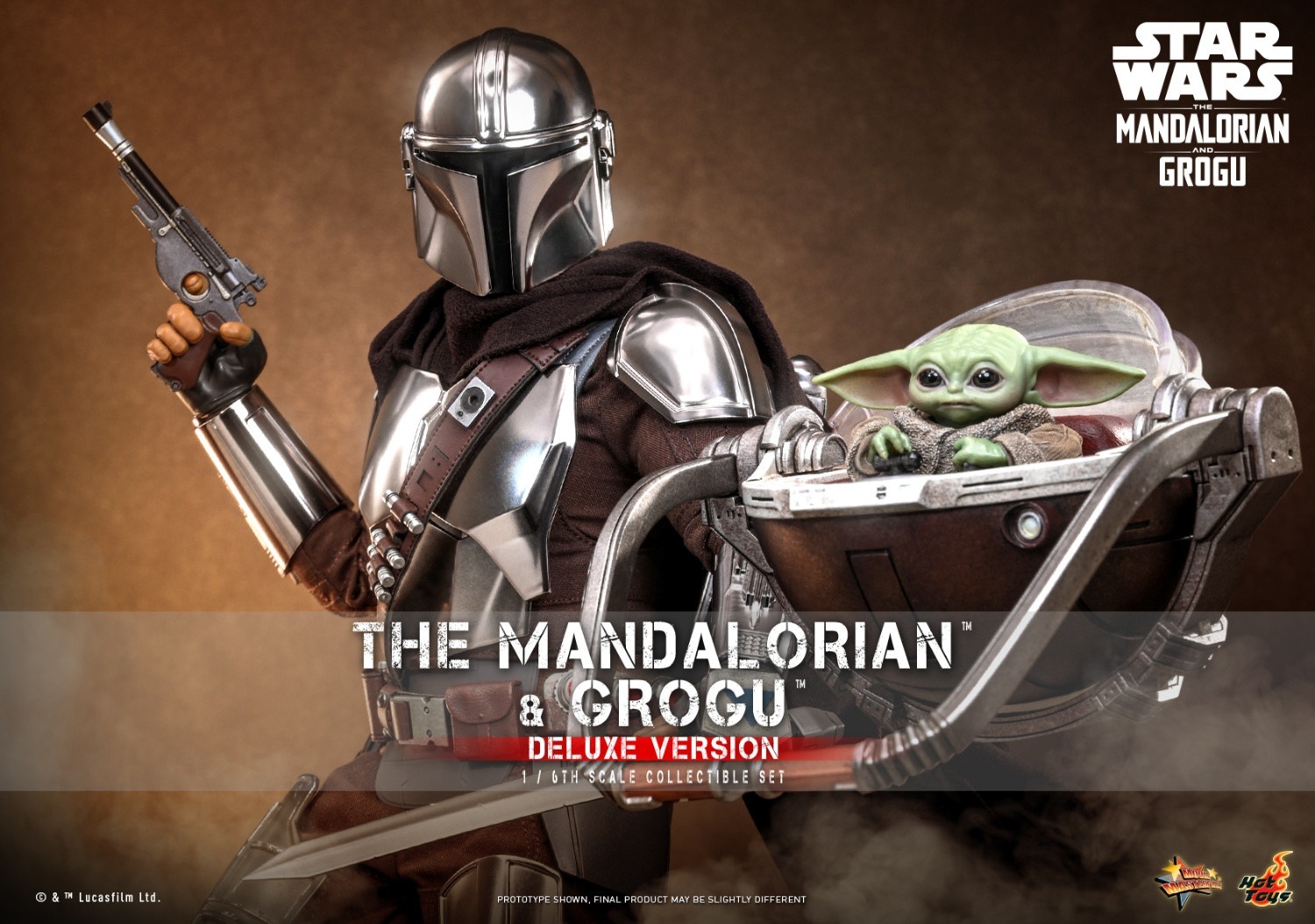 ホットトイズ　マンダロリアン DXver マンダロリアン&グローグー ホットトイズ 1/6 『マンダロリアン・アンド・グローグー』 マンダ