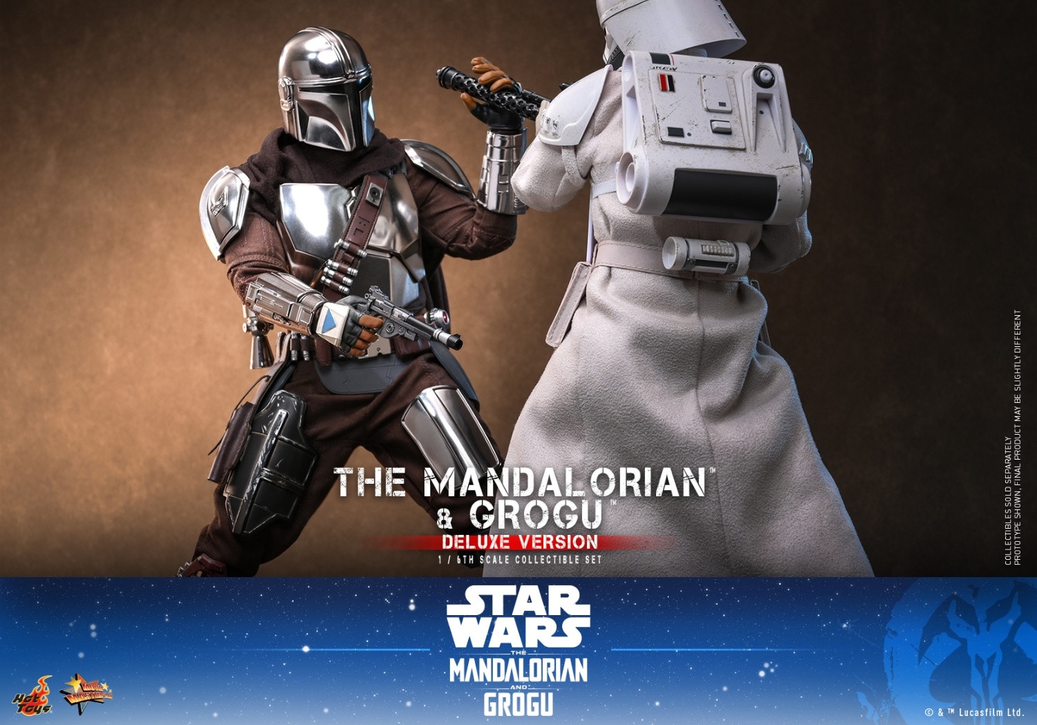 【新品】ホットトイズ マンダロリアン&グローグフィギュア 1:6 TMS015 ホットトイズ 1/6 『マンダロリアン・アンド・グローグー』 マンダ