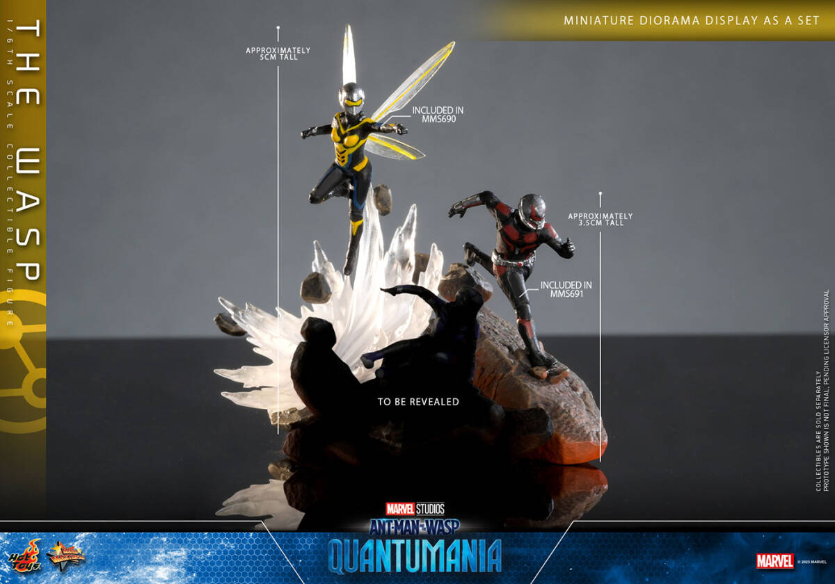 ホットトイズ 1/6 アントマン ＆ ワスプ クアントマニア ワスプ 未開封