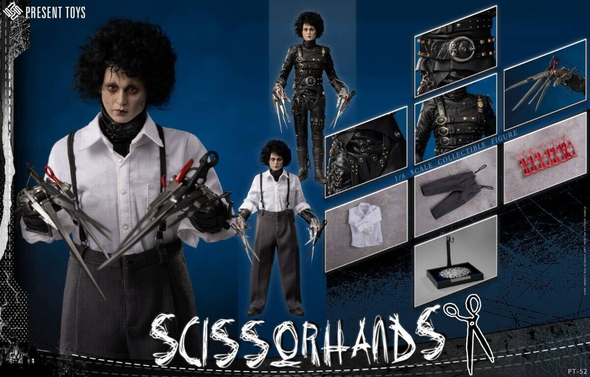 PRESENT TOYS 1/6 シザーハンズ 植毛ヘッド付き 未開封新品 PT-sp52