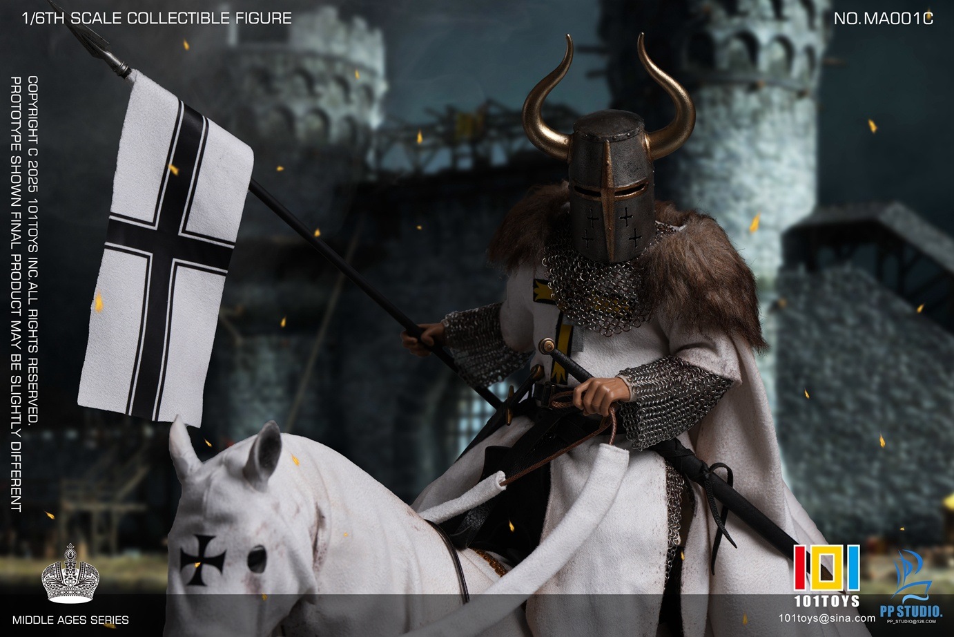 予約 101TOYS X PP STUDIO 1/6 中世 チュートン騎士 指揮官 司令官