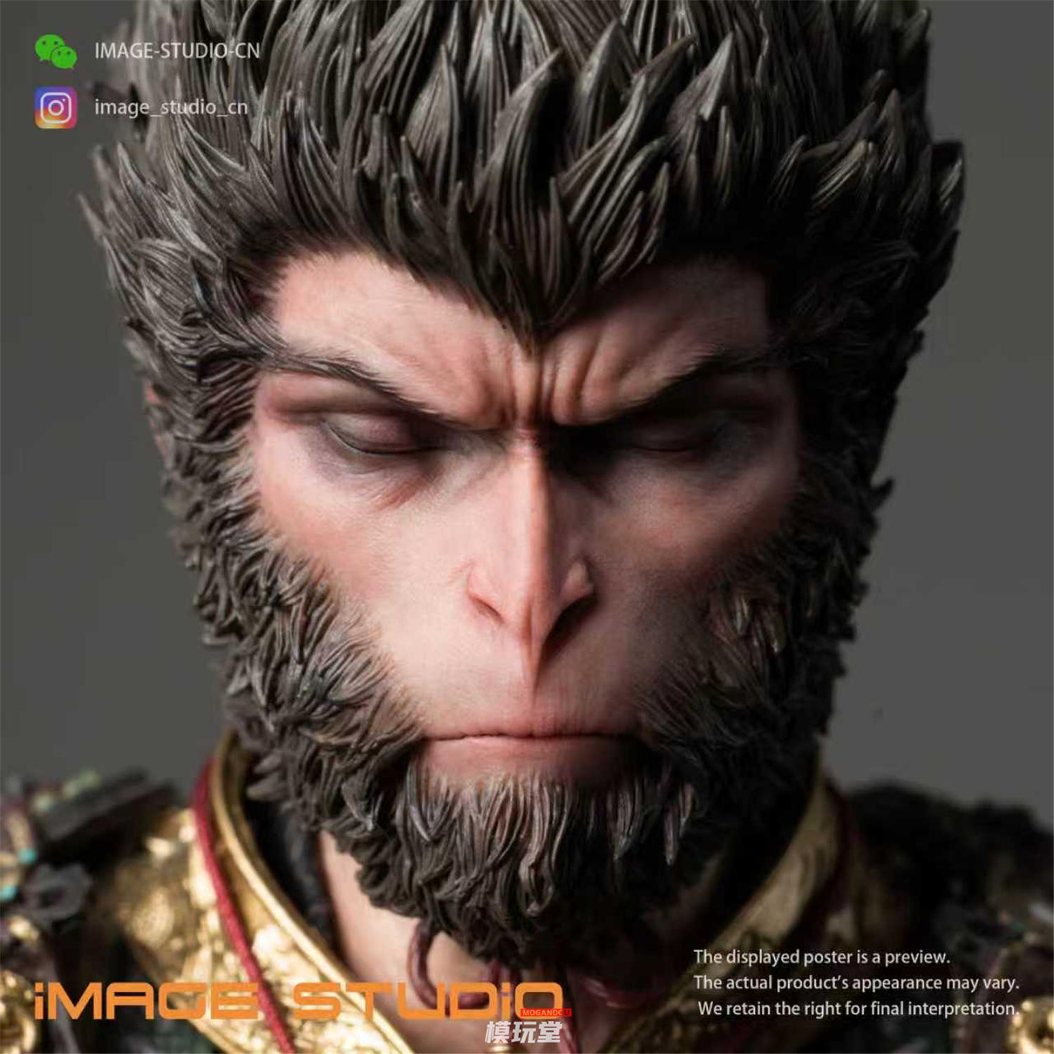 予約 iMAGE STUDiO 1/6 『黒神話: 悟空』 天命人 カスタムヘッド 閉眼