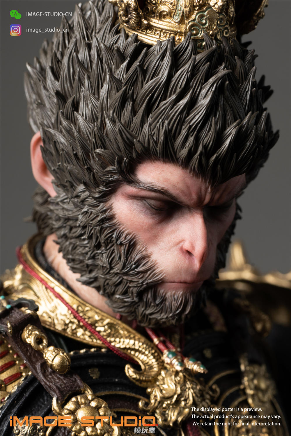 予約 iMAGE STUDiO 1/6 『黒神話: 悟空』 天命人 カスタムヘッド 閉眼