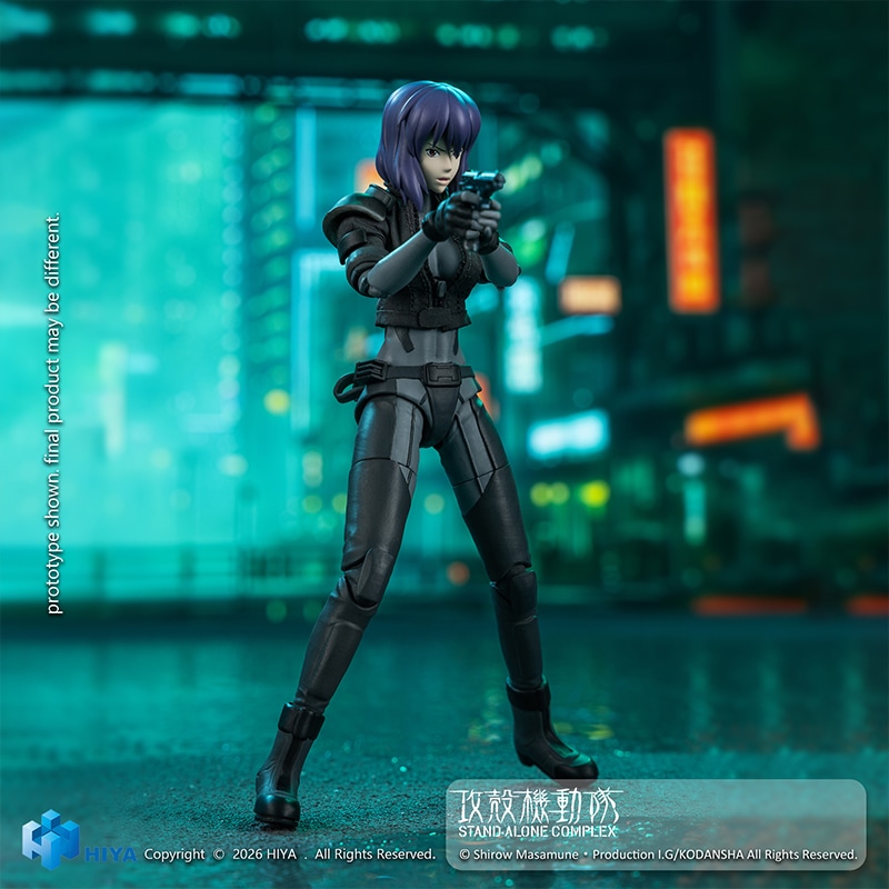 JOYTOY BEDROCK（ST-8601） パイロットフィギュア付きセット 予約 HIYA 1/12 『攻殻機動隊 STAND ALONE COMPLEX』 草薙素子 バトル