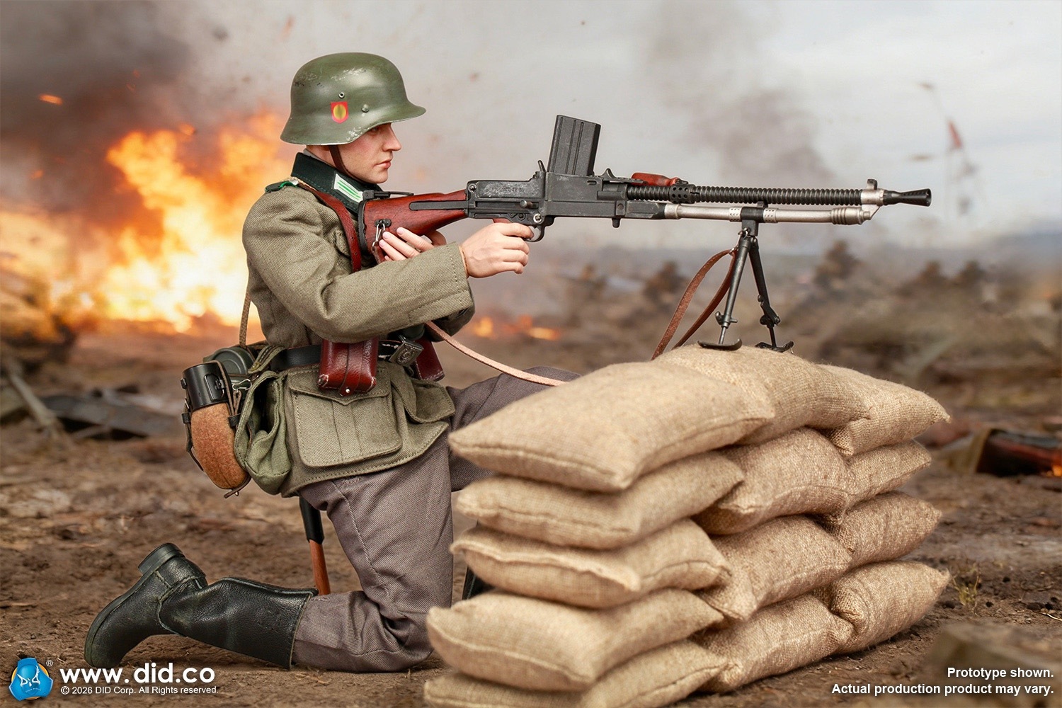 DID 1/6 WW2 ドイツ武装親衛隊 SS警察師団 ZB30機関銃手 フリードリヒ