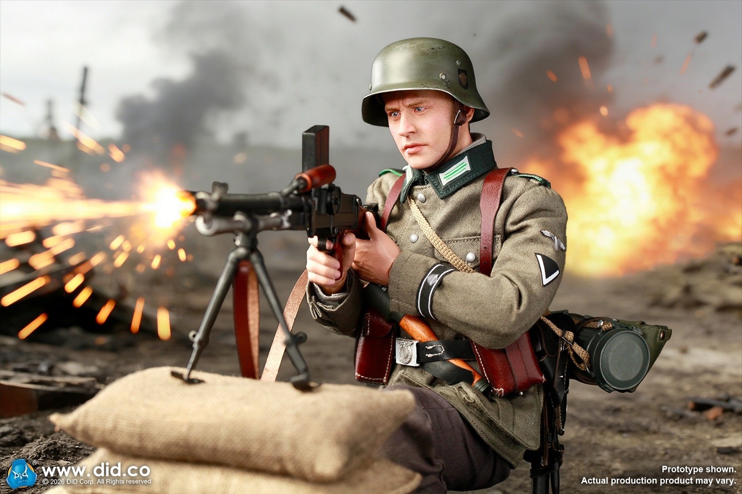 DID 1/6 WW2 ドイツ武装親衛隊 SS警察師団 ZB30機関銃手 フリードリヒ