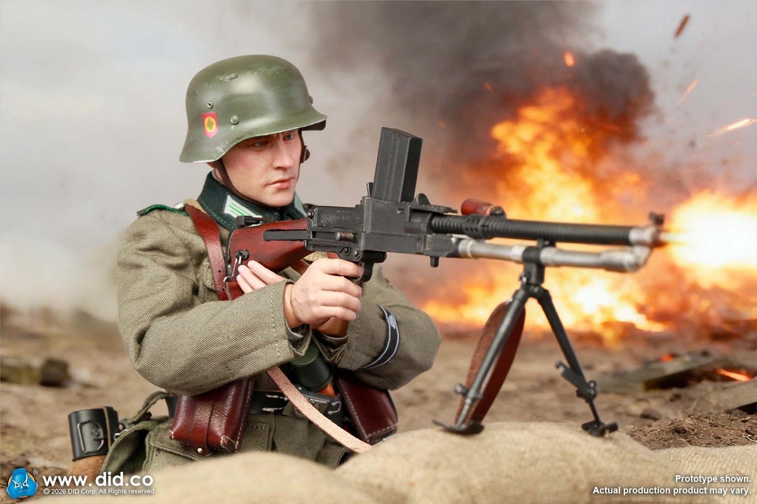 1943’s★ドイツ国防軍★武装擲弾兵師団ガリーツィエン★シルバー835リング DID 1/6 WW2 ドイツ武装親衛隊 SS警察師団 ZB30機関銃手 フリードリヒ