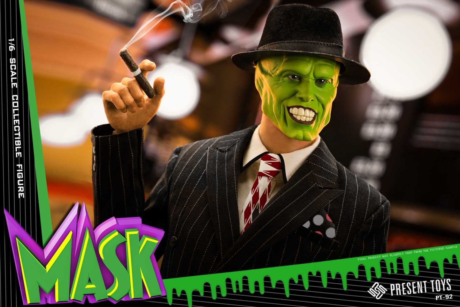 予約 PRESENT TOYS 1/6 マスク PT-sp92 ブラック.Ver Mask Collectible