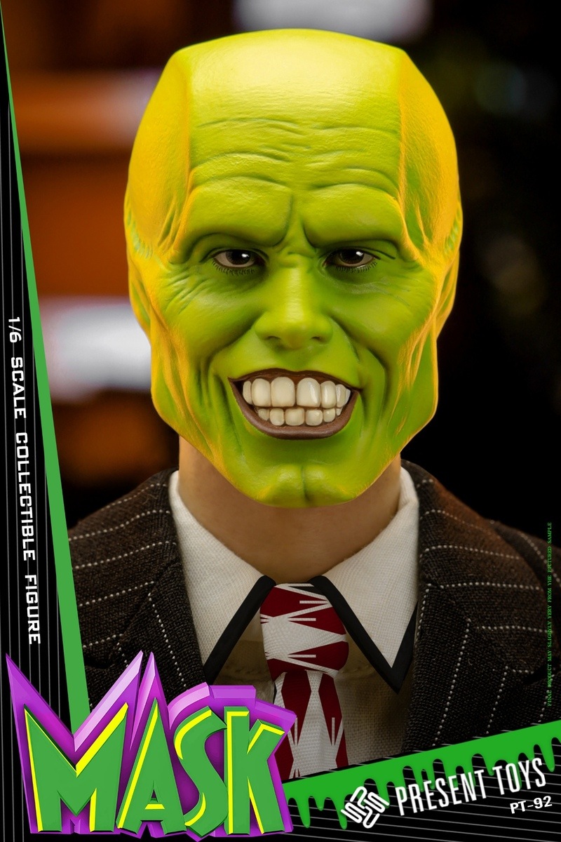 予約 PRESENT TOYS 1/6 マスク PT-sp92 ブラック.Ver Mask Collectible