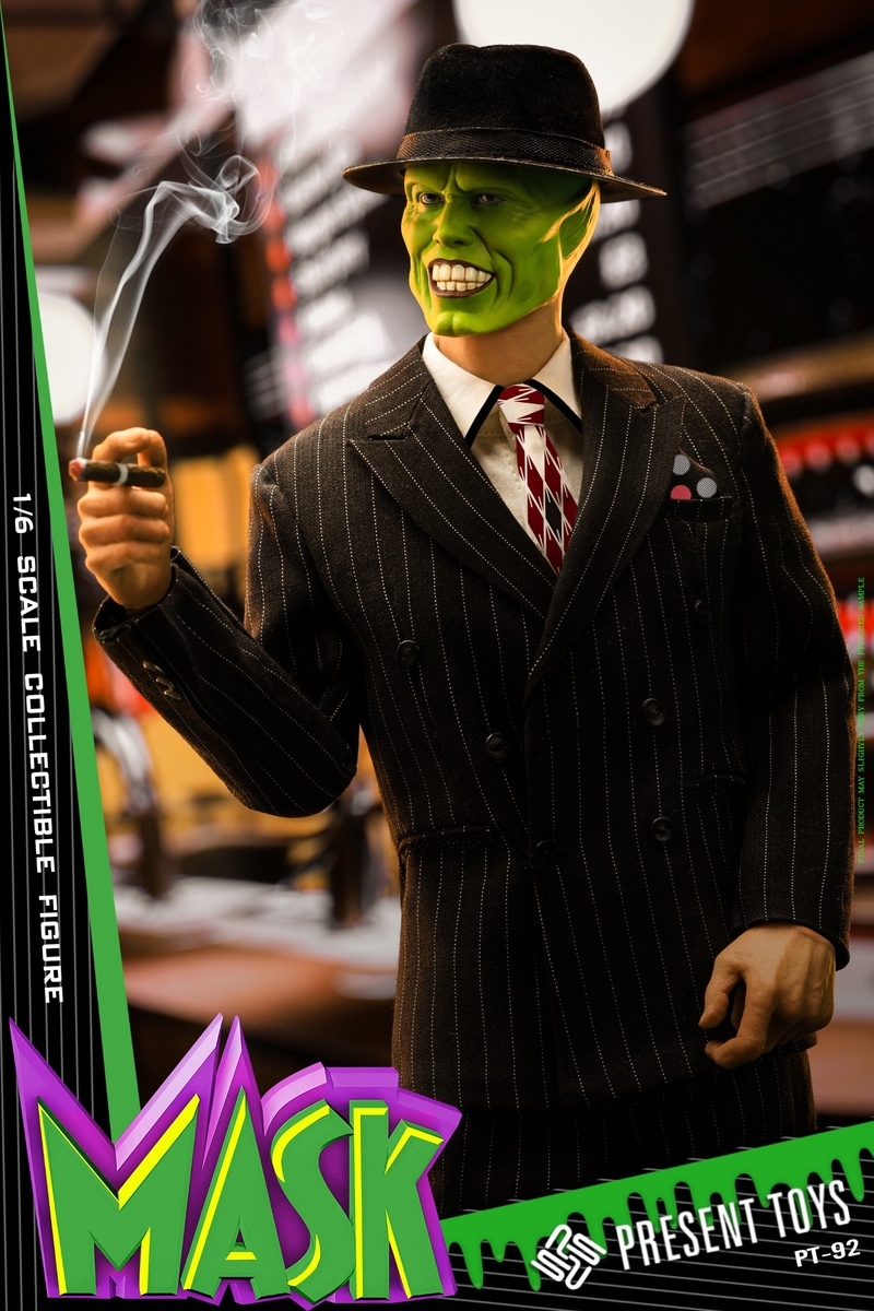 予約 PRESENT TOYS 1/6 マスク PT-sp92 ブラック.Ver Mask Collectible