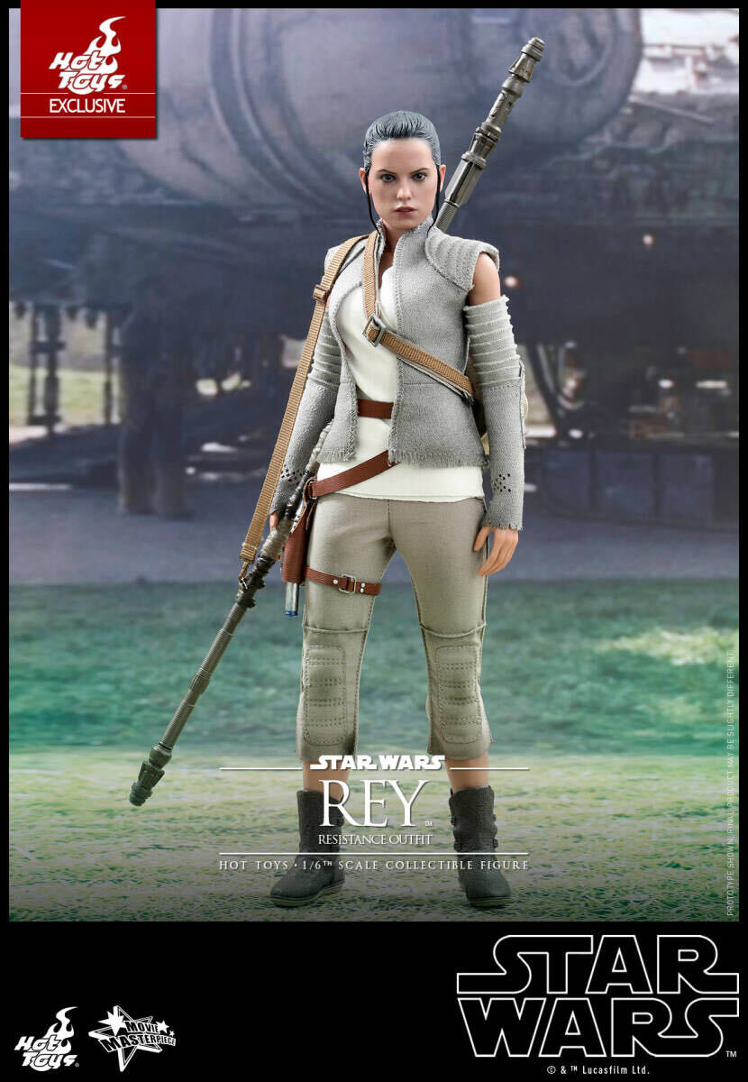 【新品未使用】ホットトイズ『スター・ウォーズ』レイ(レジスタンス版)1/6 ムービー・マスターピース】『スター・ウォーズ／フォースの覚醒