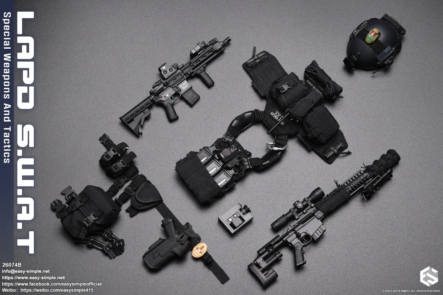 予約 Easy&Simple 1/6 LAPD S.W.A.T. 特殊武装戦術部隊 隊員 26074B