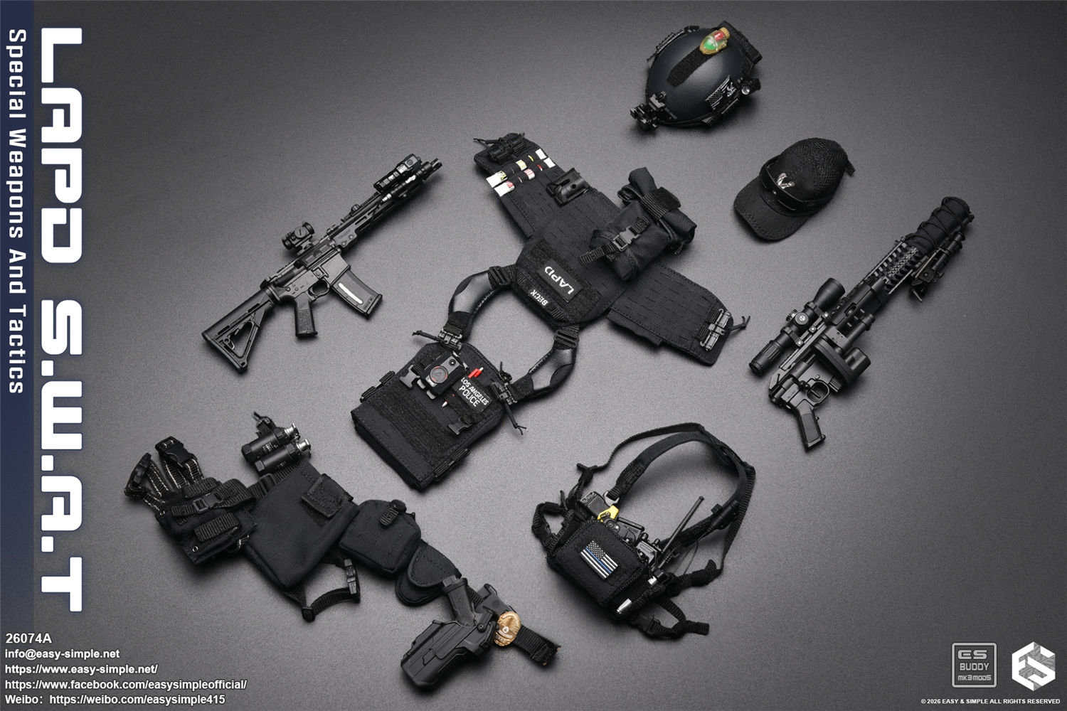 予約 Easy&Simple 1/6 LAPD S.W.A.T. 特殊武装戦術部隊 隊員 26074A