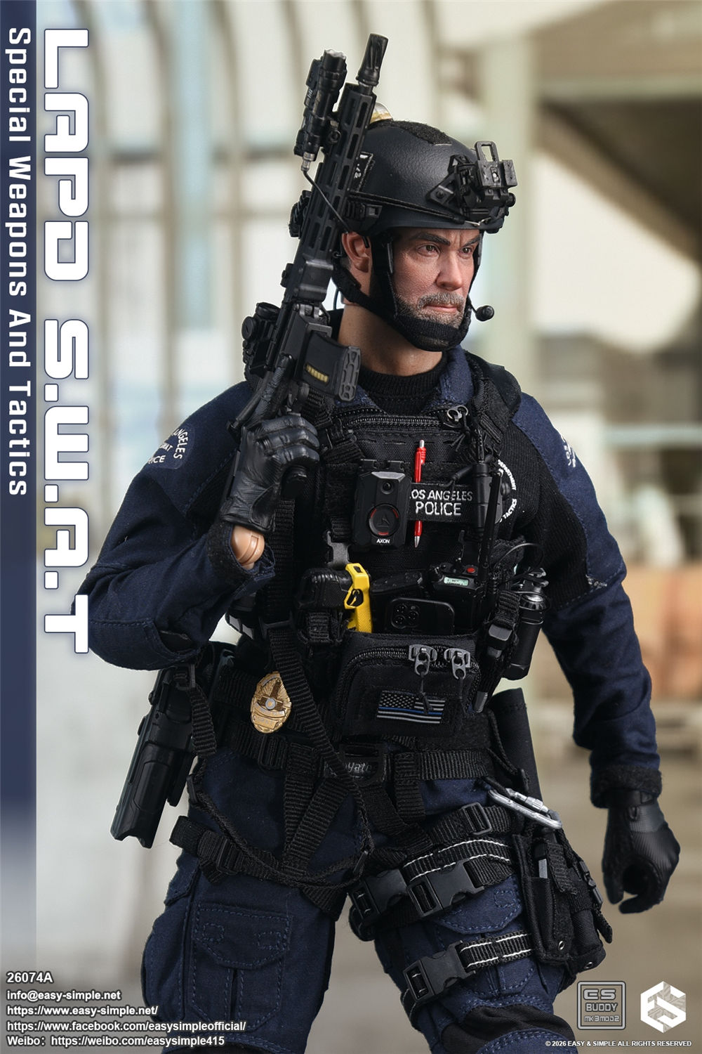 LAPD一式 予約 Easy&Simple 1/6 LAPD S.W.A.T. 特殊武装戦術部隊 隊員 26074A