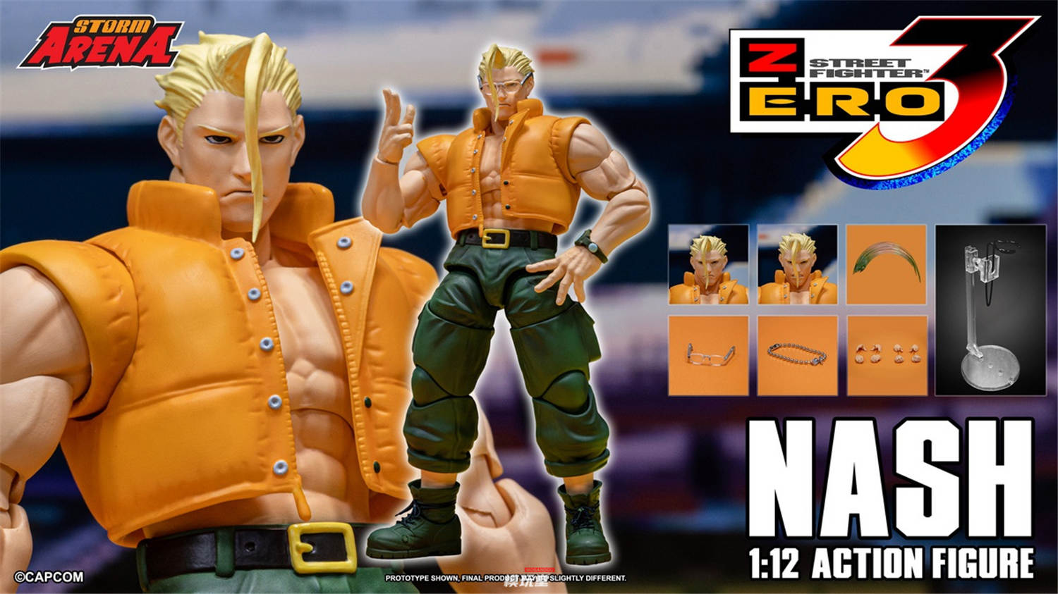 Storm Collectibles 1/12 ストリートファイターZERO3 ナッシュ SFSA05