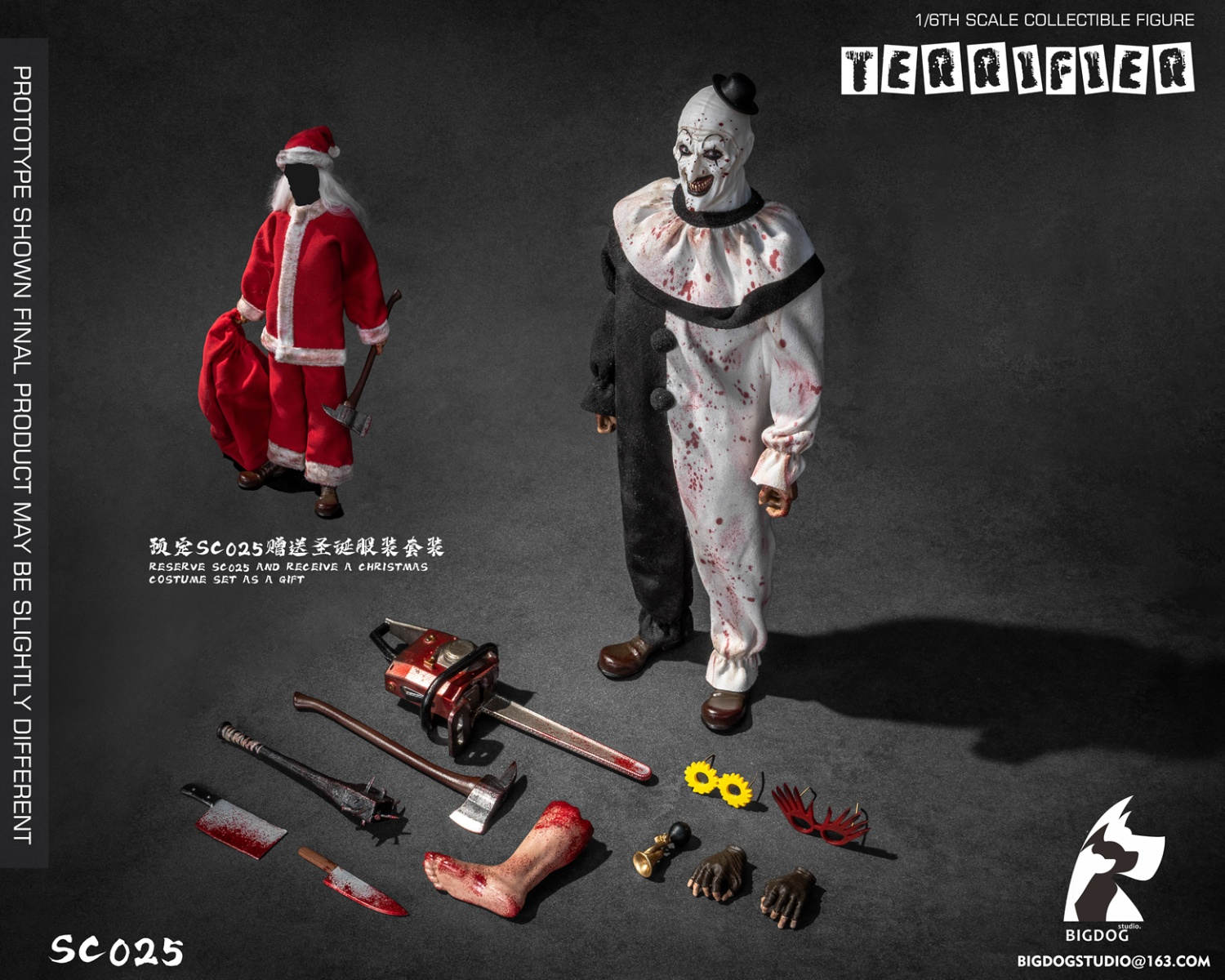 予約 BIGDOG STUDIO 1/6 テリファイアー SC025 Terrifier Collectible