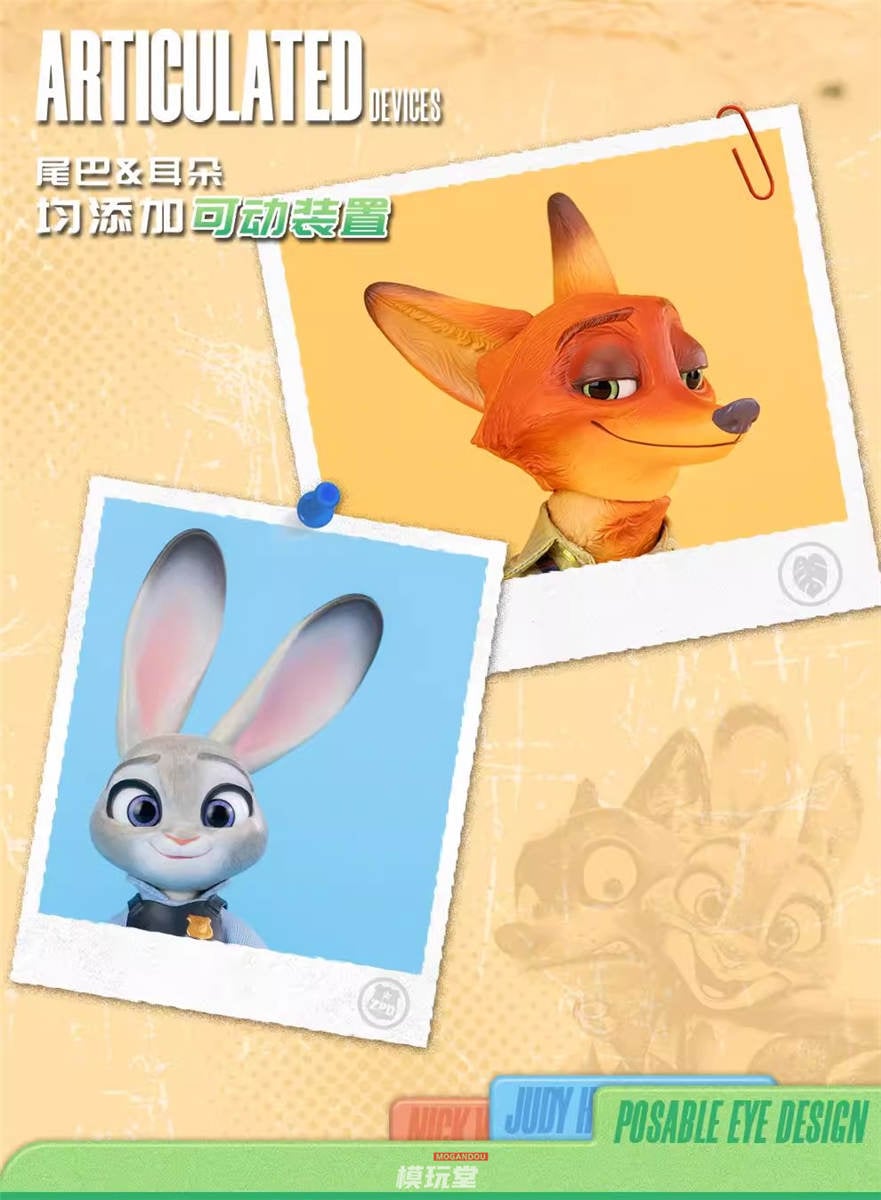 ディズニーgong studio 『ズートピア』 ジュディ&ニック 2体セット 予約 Gong Studio 『ズートピア』 ジュディ＆ニック 2体セット