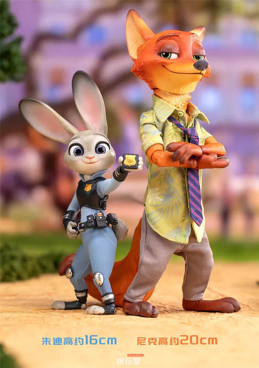 予約 Gong Studio 『ズートピア』 ジュディ＆ニック 2体セット
