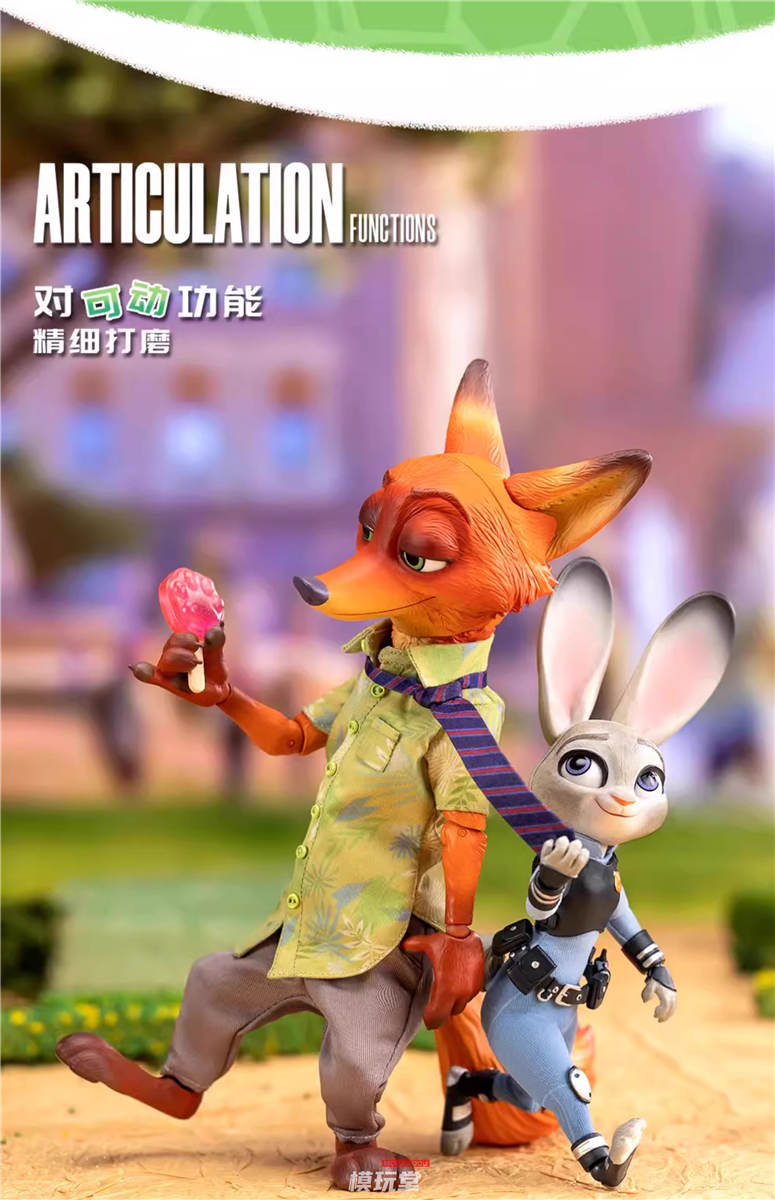 予約 Gong Studio 『ズートピア』 ジュディ＆ニック 2体セット