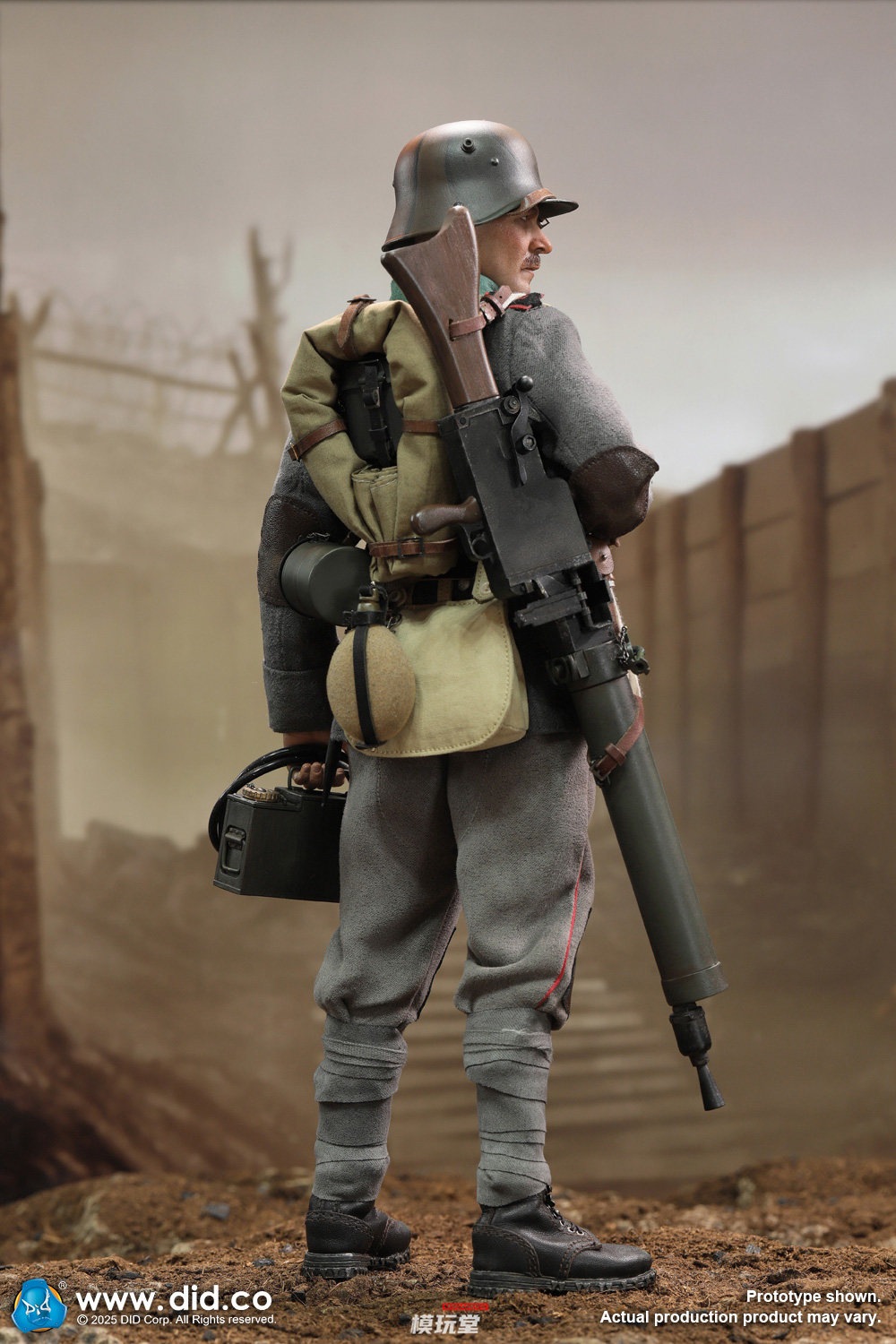 1/6 サイズ ミリタリー フィギュア 銃 兵士 第一次世界大戦 歴史 did DID 1/6 第一次世界大戦 ドイツ陸軍 MG08機関銃手 アーサー D11015 WWI