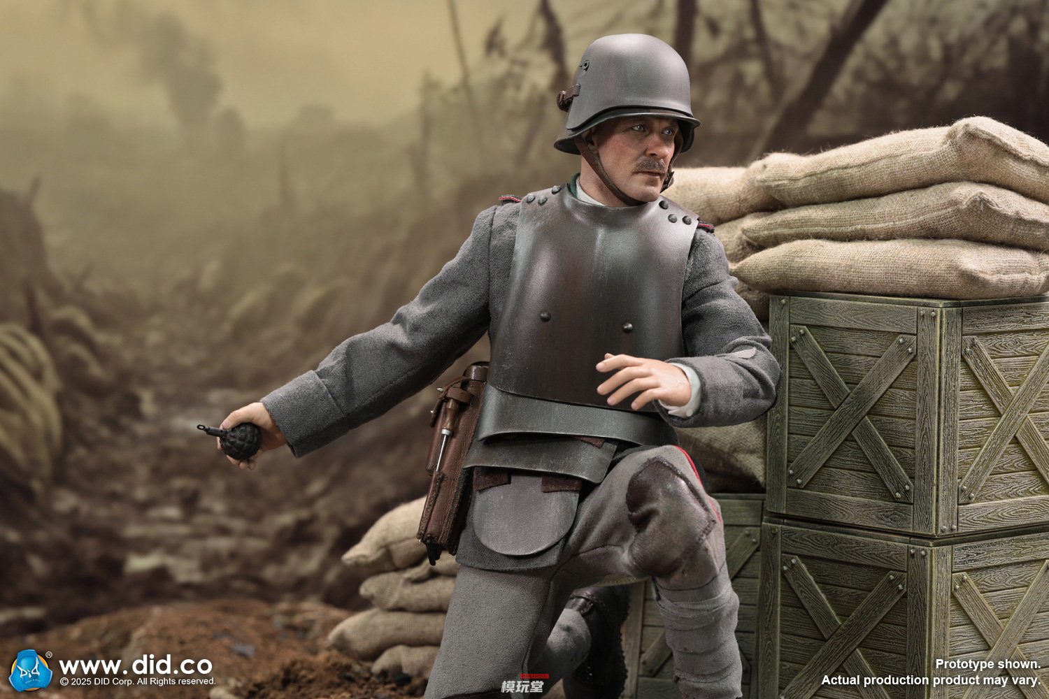 DID 1/6 第一次世界大戦 ドイツ陸軍 MG08機関銃手 アーサー D11015 WWI