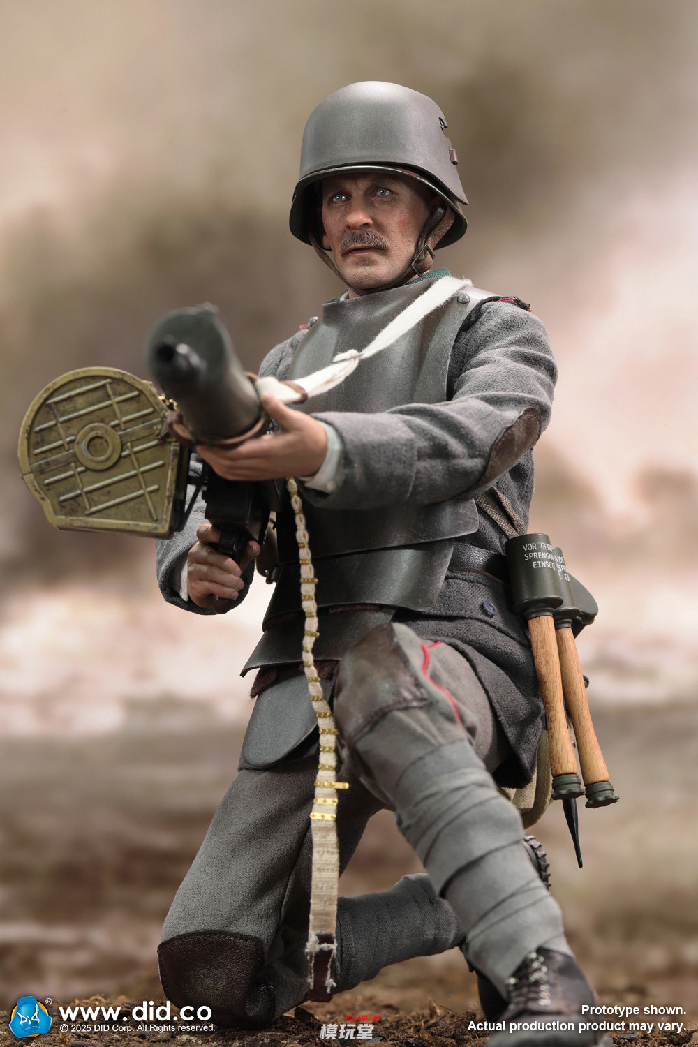 DID 1/6 第一次世界大戦 ドイツ陸軍 MG08機関銃手 アーサー D11015 WWI