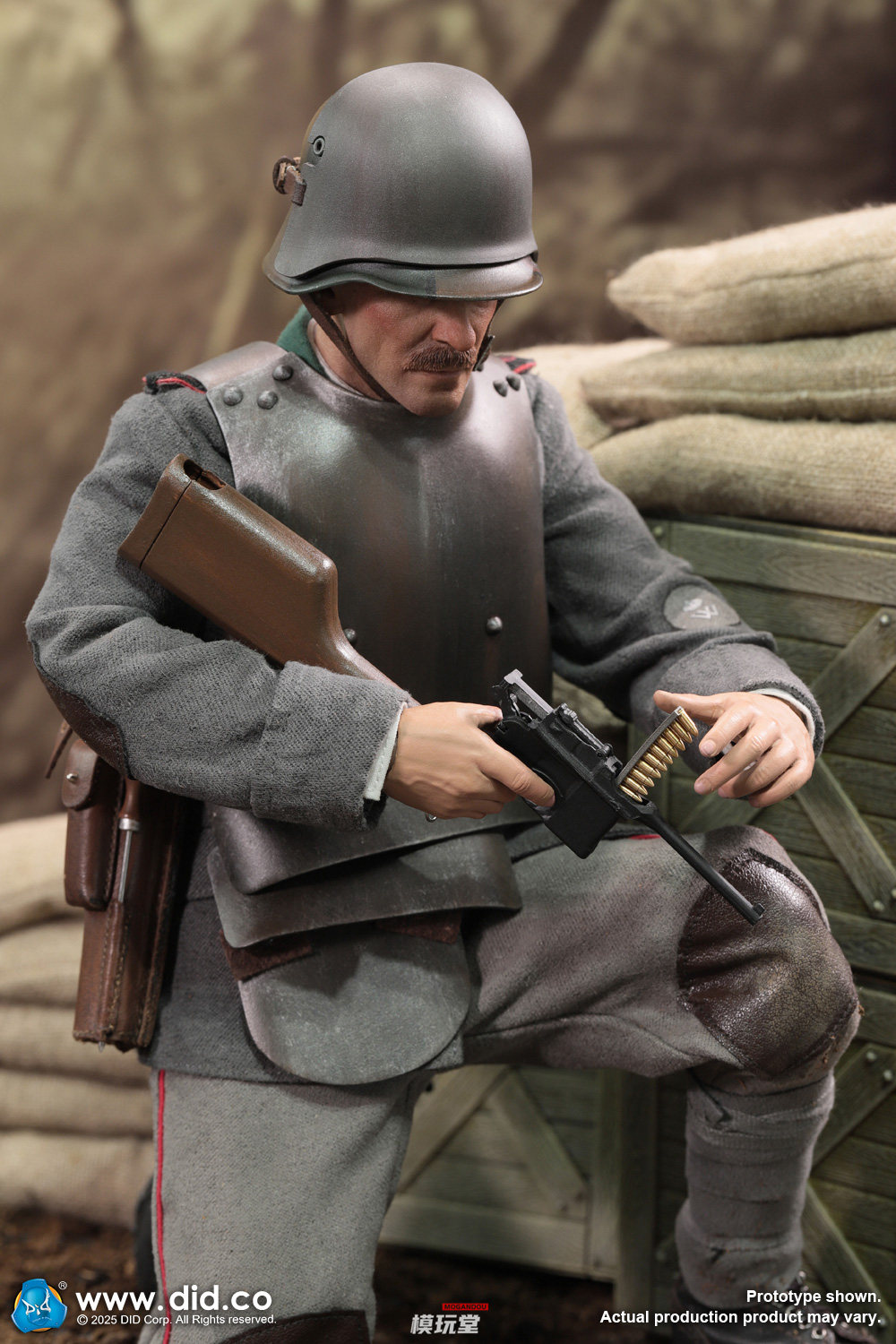1/6 サイズ ミリタリー フィギュア 銃 兵士 第一次世界大戦 歴史 did DID 1/6 第一次世界大戦 ドイツ陸軍 MG08機関銃手 アーサー D11015 WWI