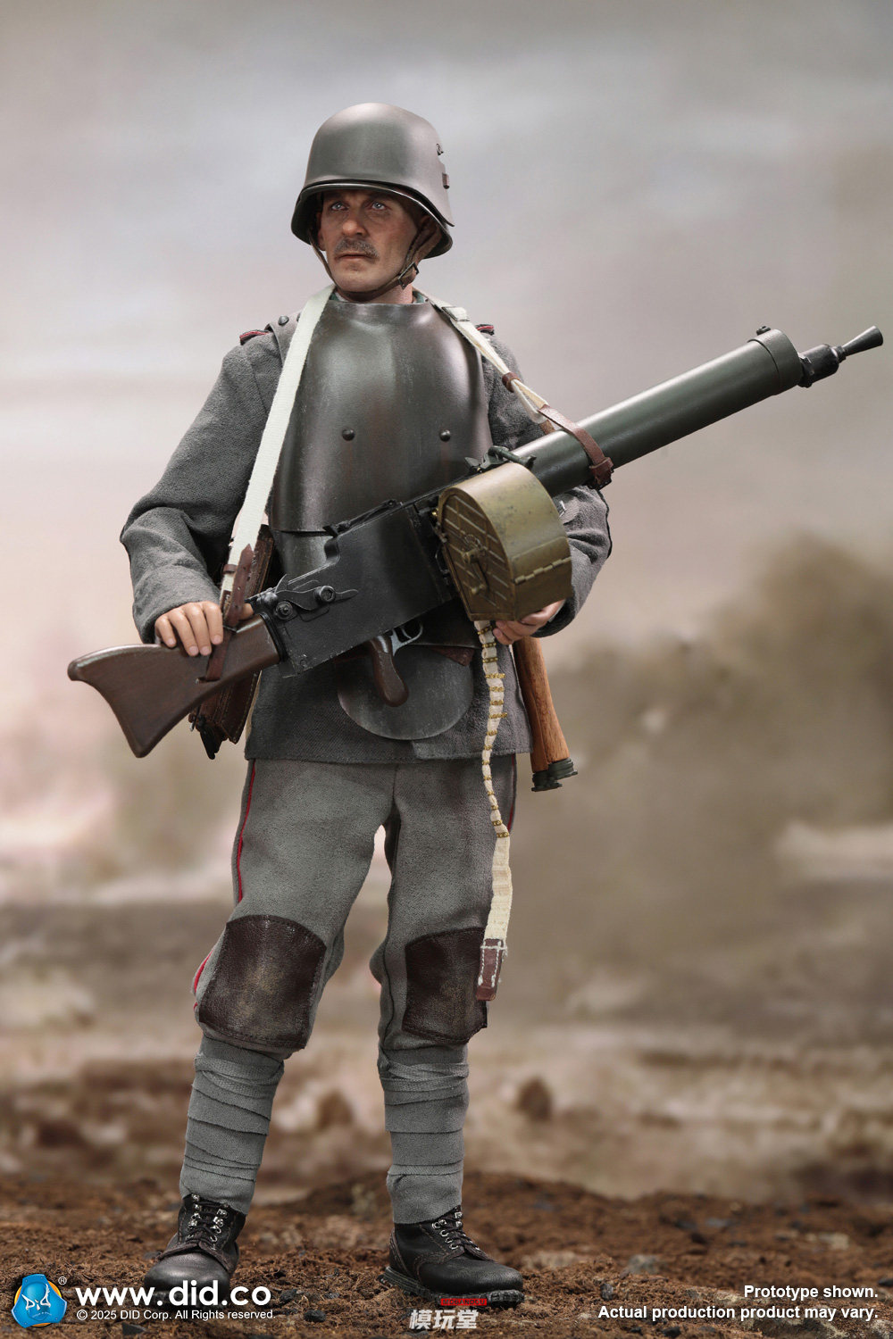 DID 1/6 第一次世界大戦 ドイツ陸軍 MG08機関銃手 アーサー D11015 WWI