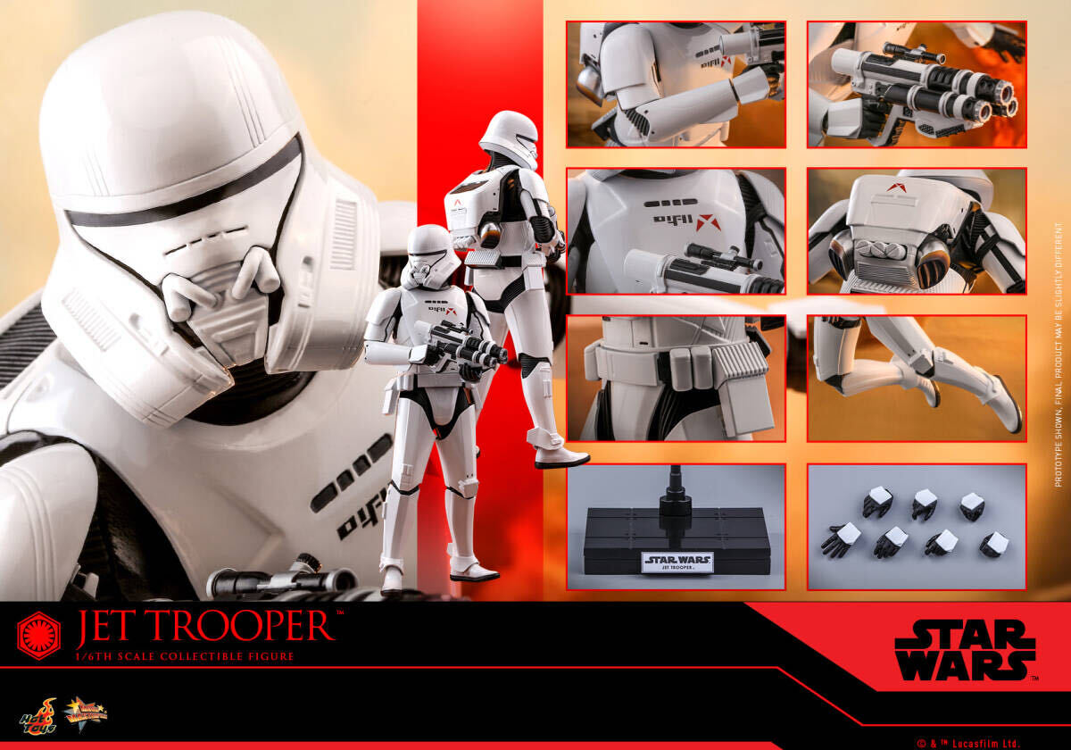 ホットトイズ MMS561 スター・ウォーズ フィギュア ジェット・トルーパー ホットトイズ 1/6 スター・ウォーズ スカイウォーカーの夜明け