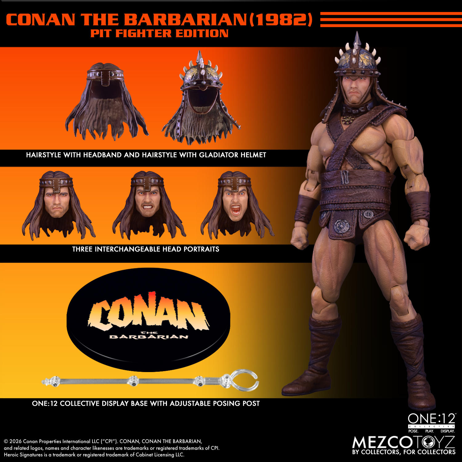 予約 Mezco Toyz 1/12 『コナン・ザ・バーバリアン』（1982）コナン