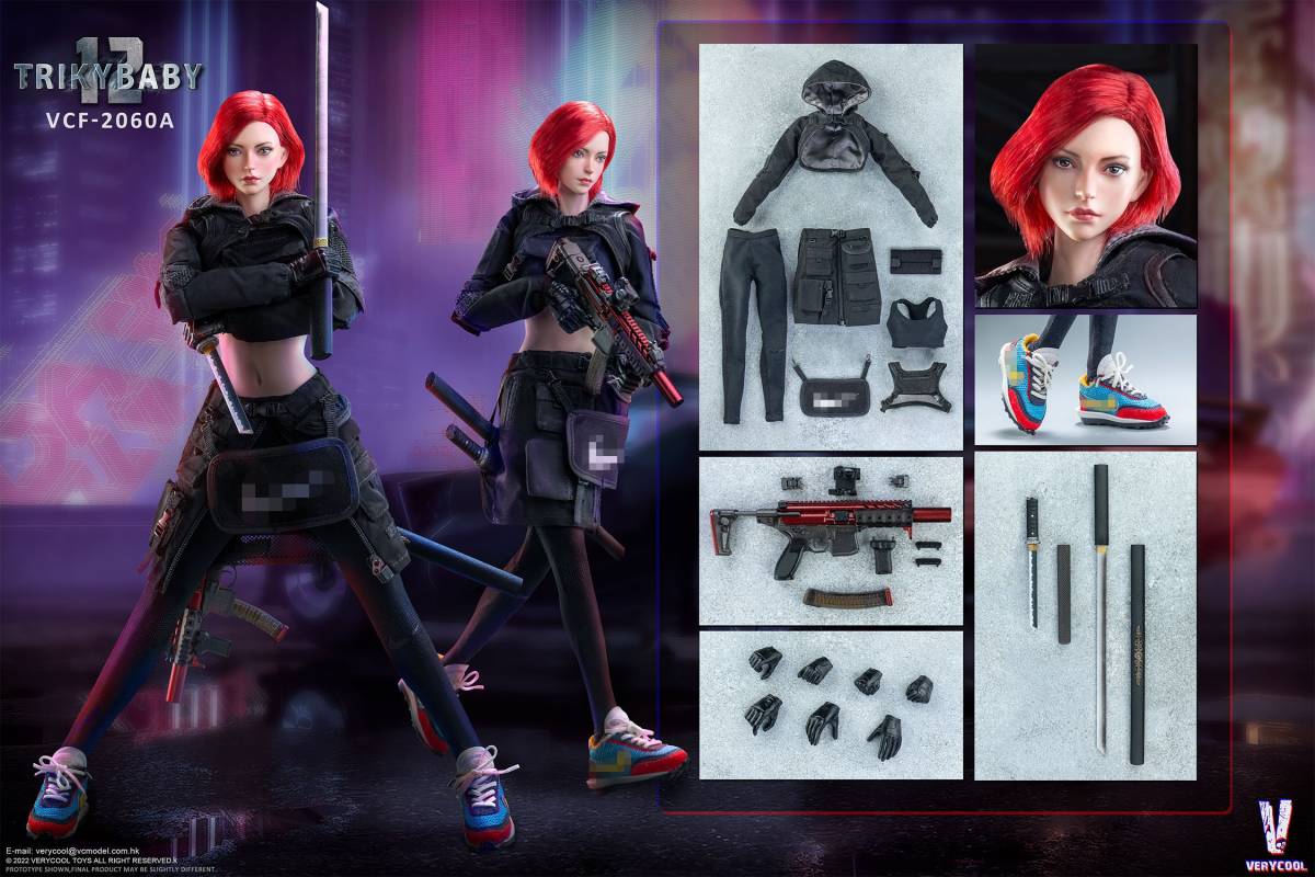 VERYCOOL 1/6 サイバーパンク トリッキーベイビー 12 虹 レインボー