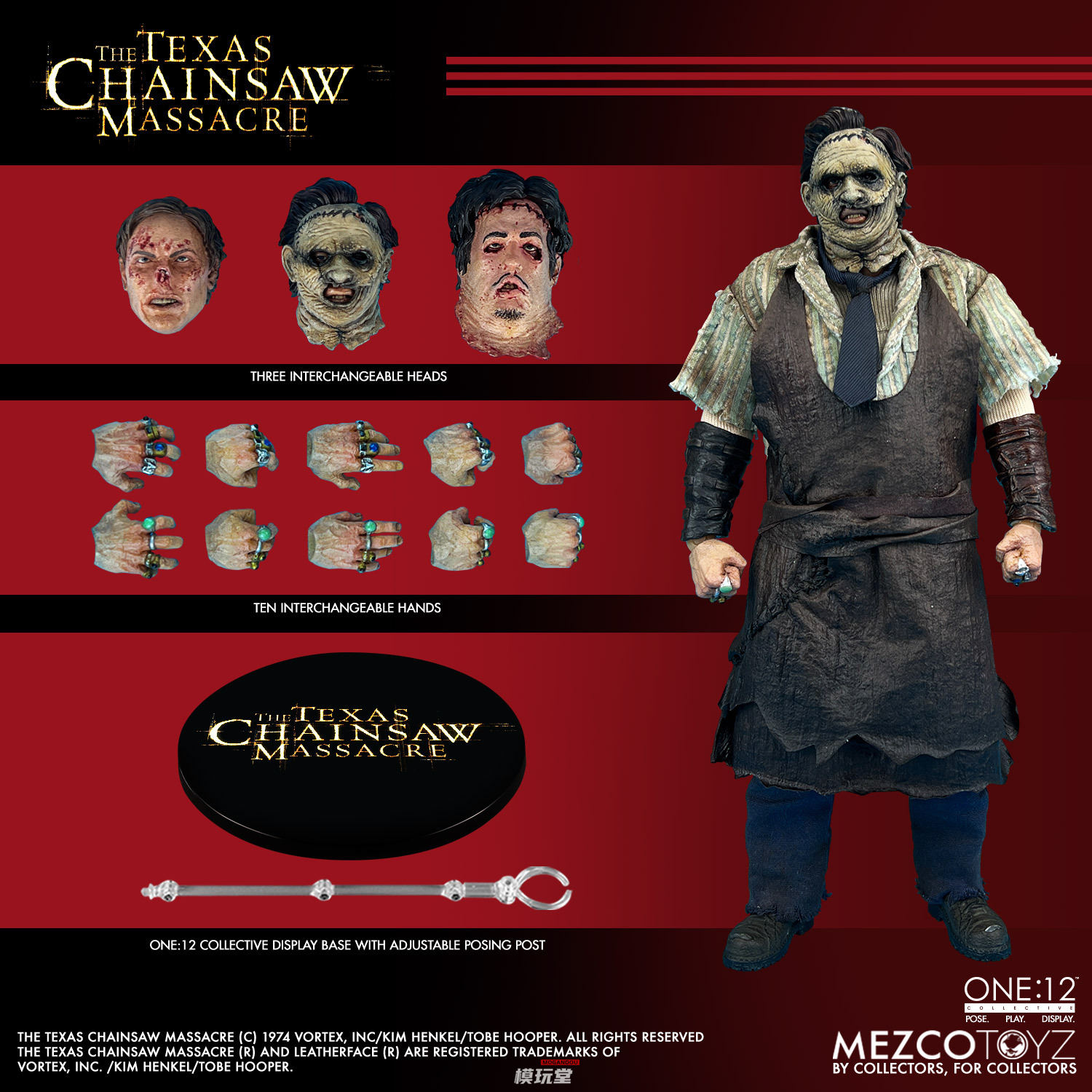 予約 Mezco Toyz 1/12 『テキサス・チェーンソー』（2003） レザー