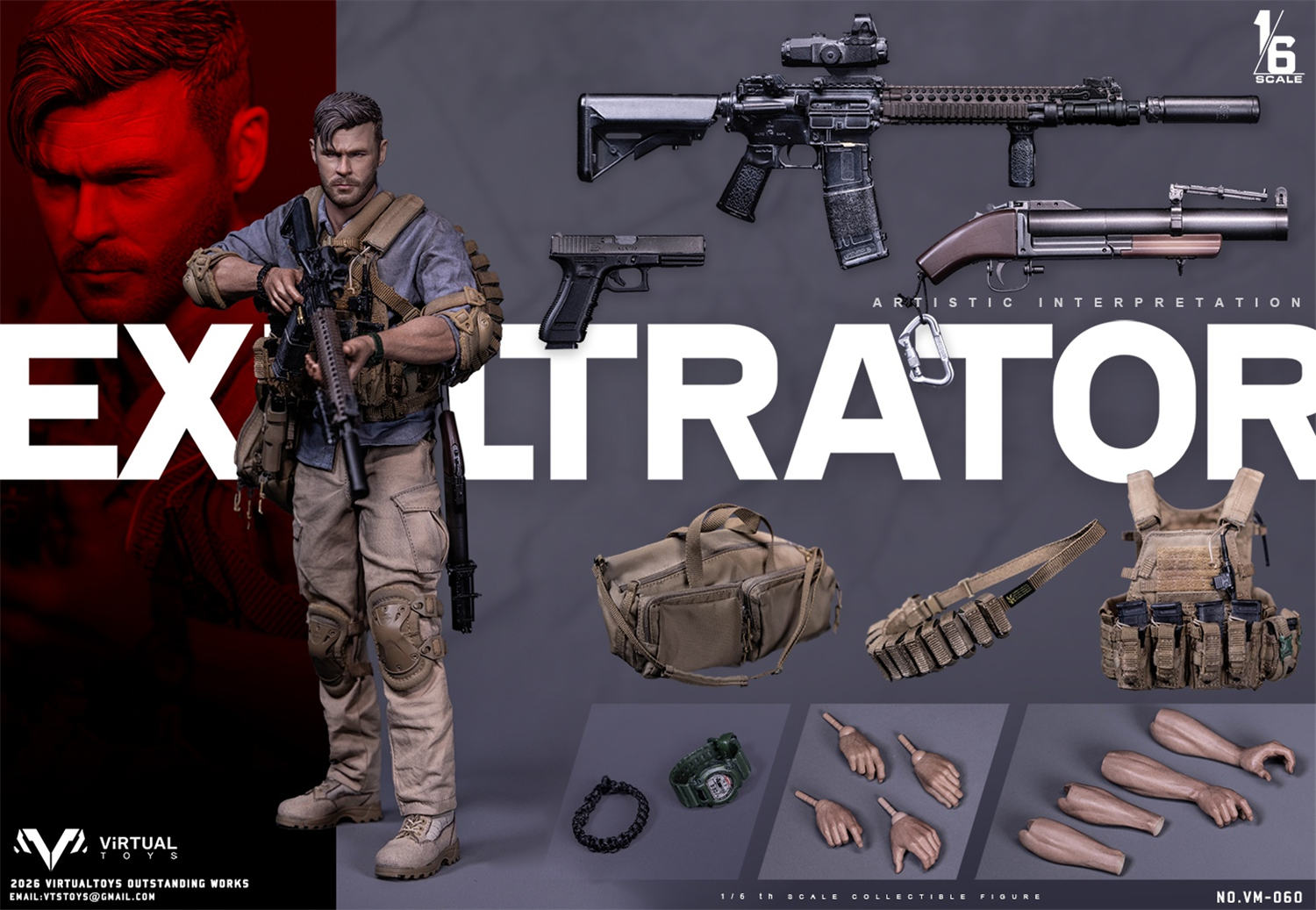予約 VTS TOYS 1/6 エクスフィルトレーター VM060 EXFILTRATOR