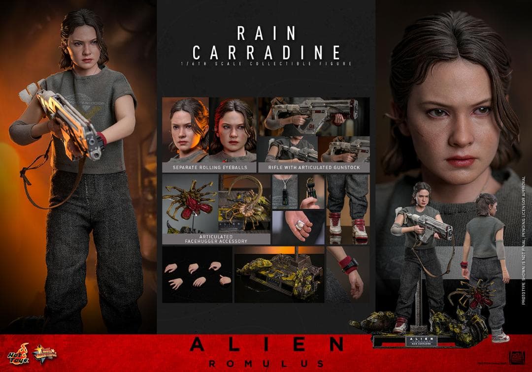 ホットトイズ エイリアン：ロムルス レイン・キャラディン「眼球稼働ヘッド」のみ ホットトイズ 1/6 『エイリアン：ロムルス』 レイン・キャラディン