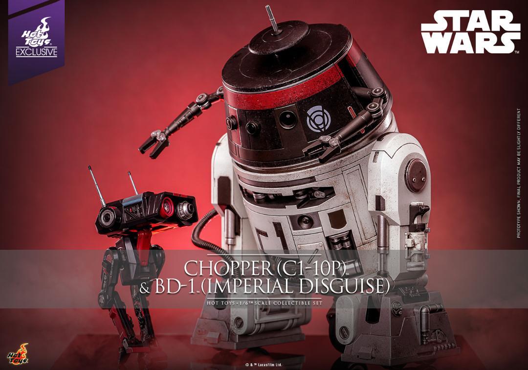 ホットトイズ 1/6 スター・ウォーズ チョッパー＆BD-1（帝国軍変装