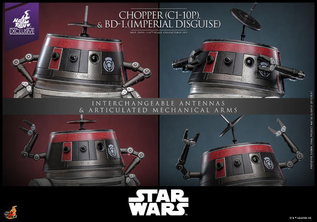 ホットトイズ 1/6 スター・ウォーズ チョッパー＆BD-1（帝国軍変装